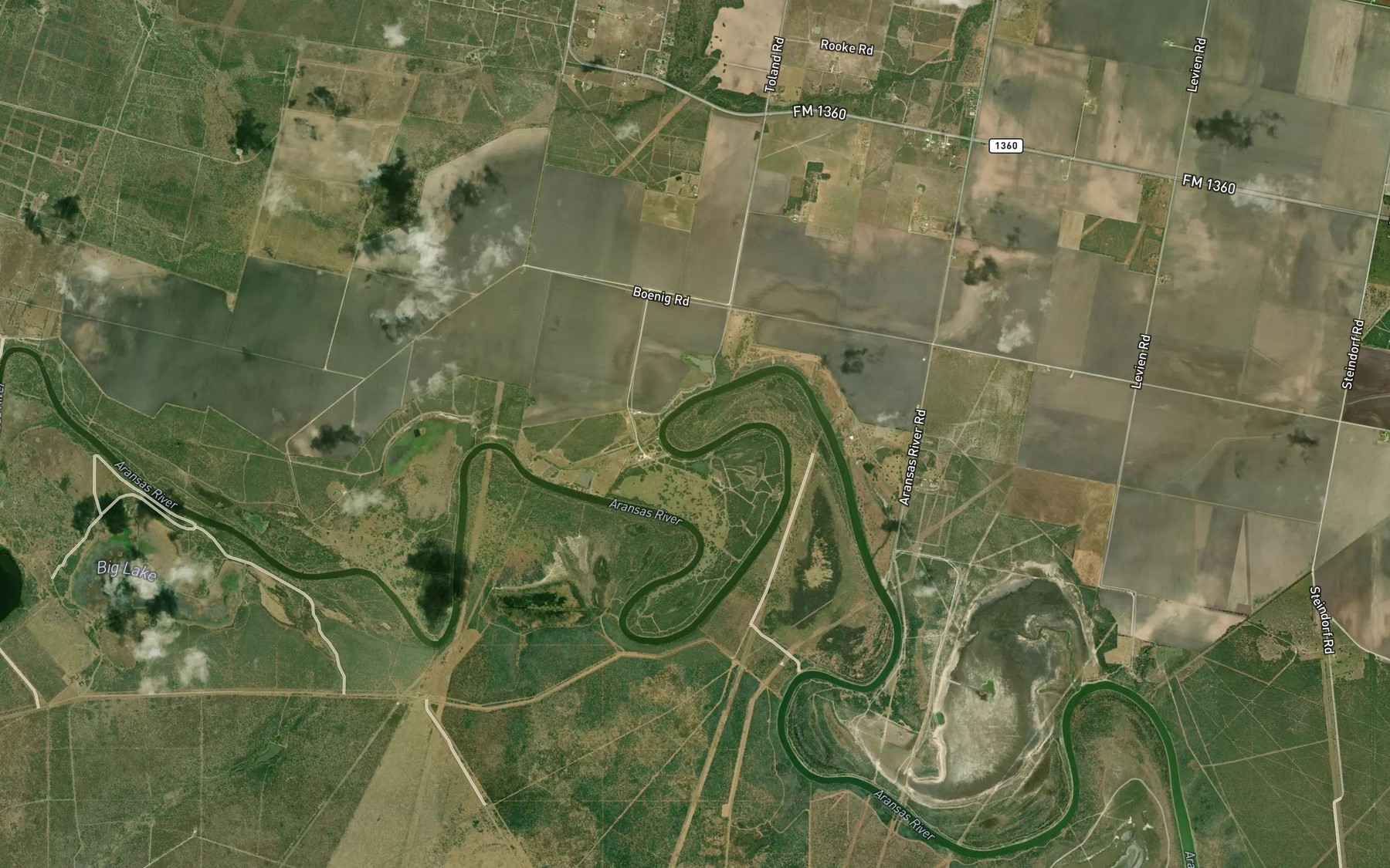 Satellite map of the La Bolsa Bend