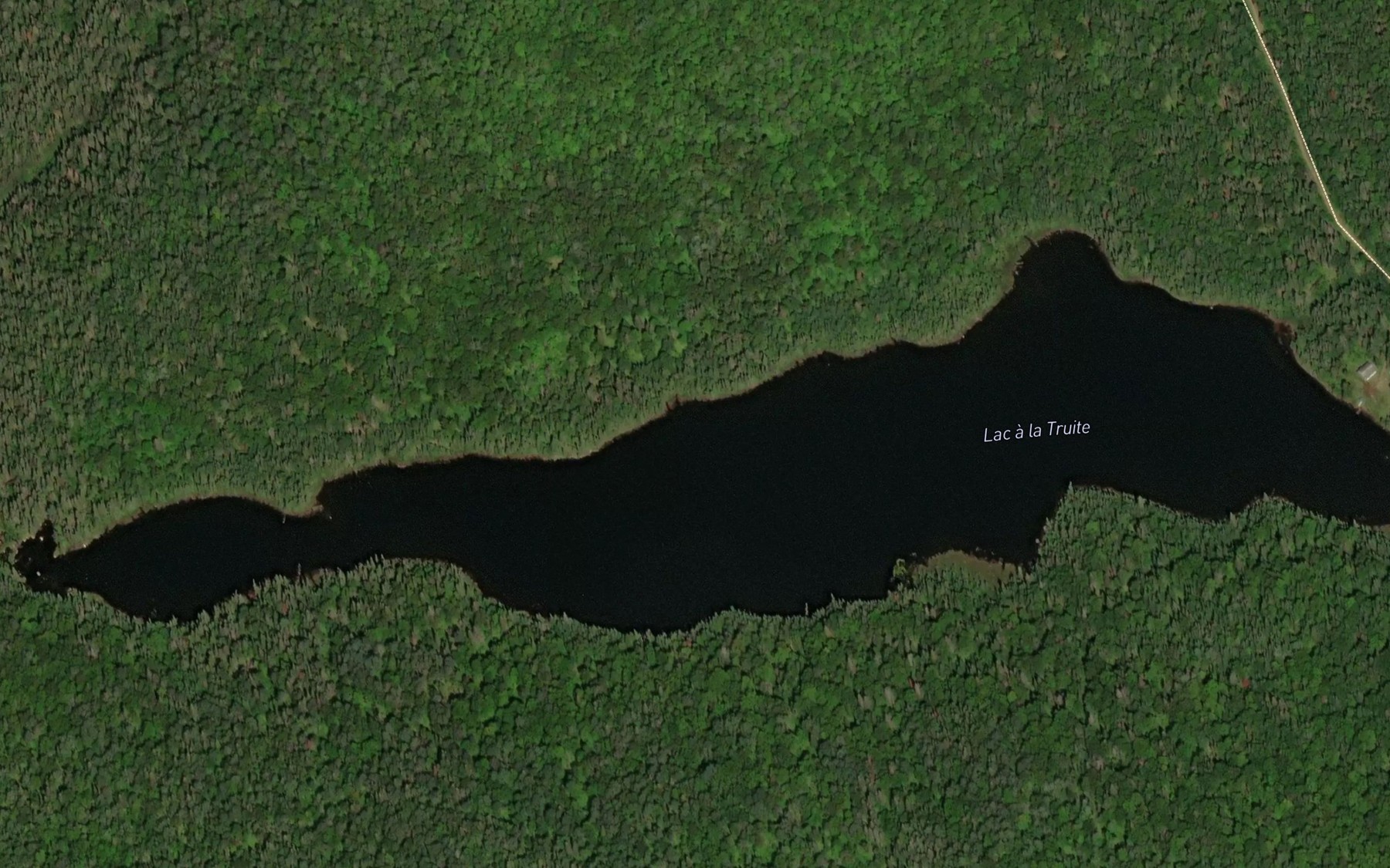 Satellite map of the Lac a la Truite