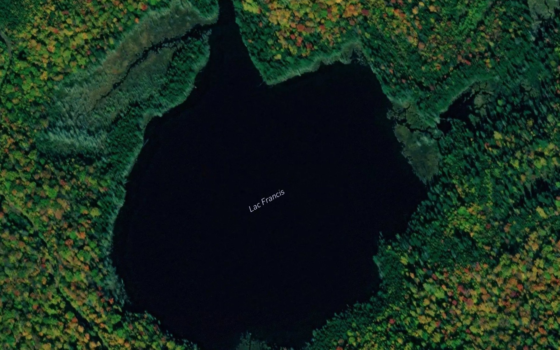 Satellite map of the Lac Francis