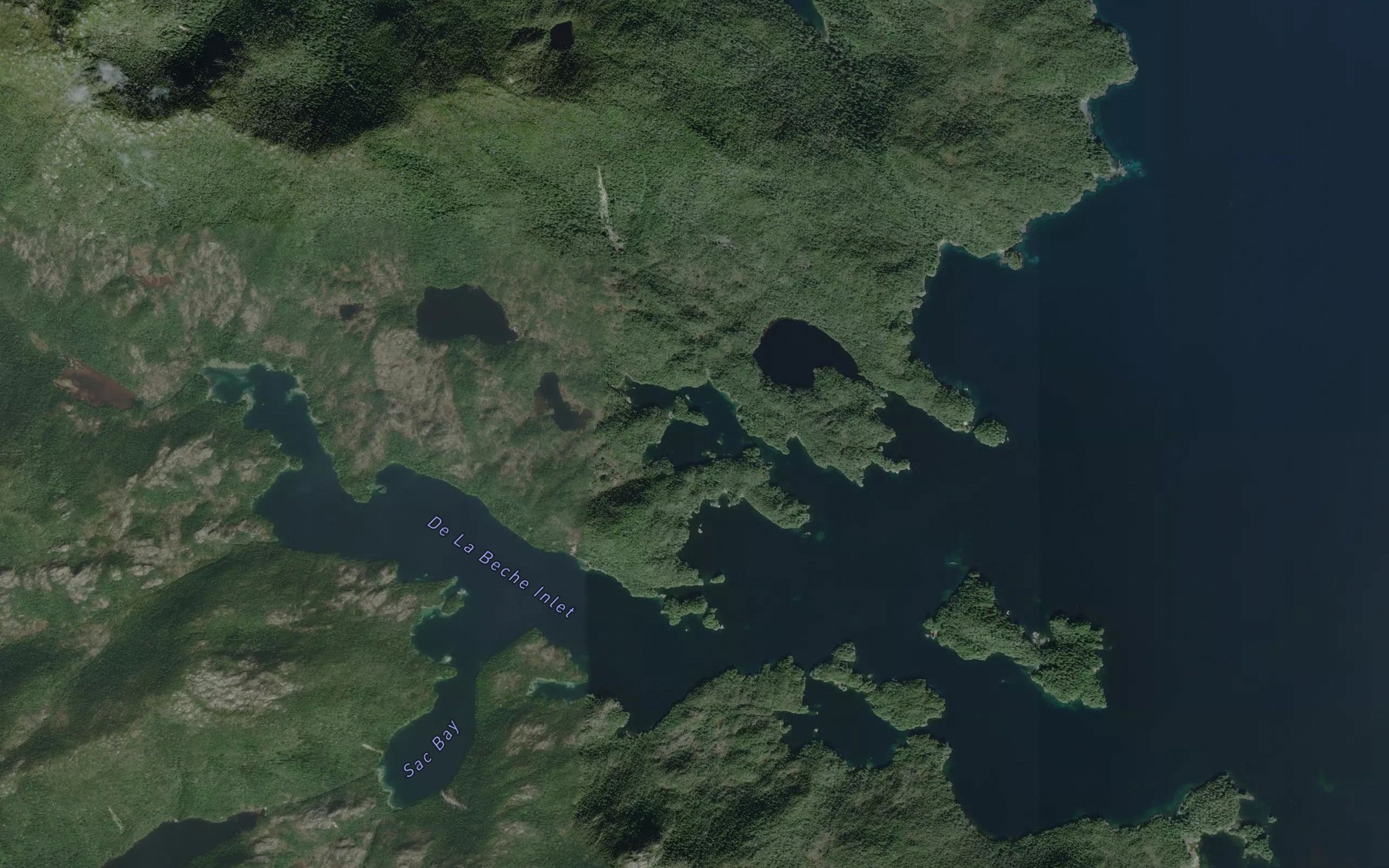 Satellite map of the Skittagetan Lagoon