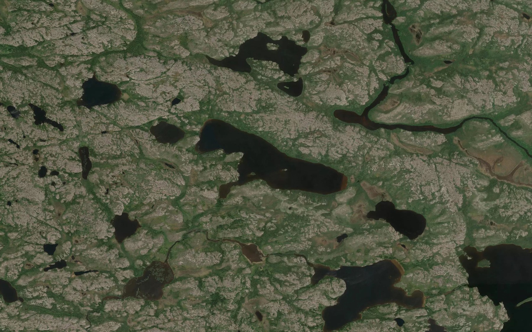 Satellite map of the Lac Misikiskw