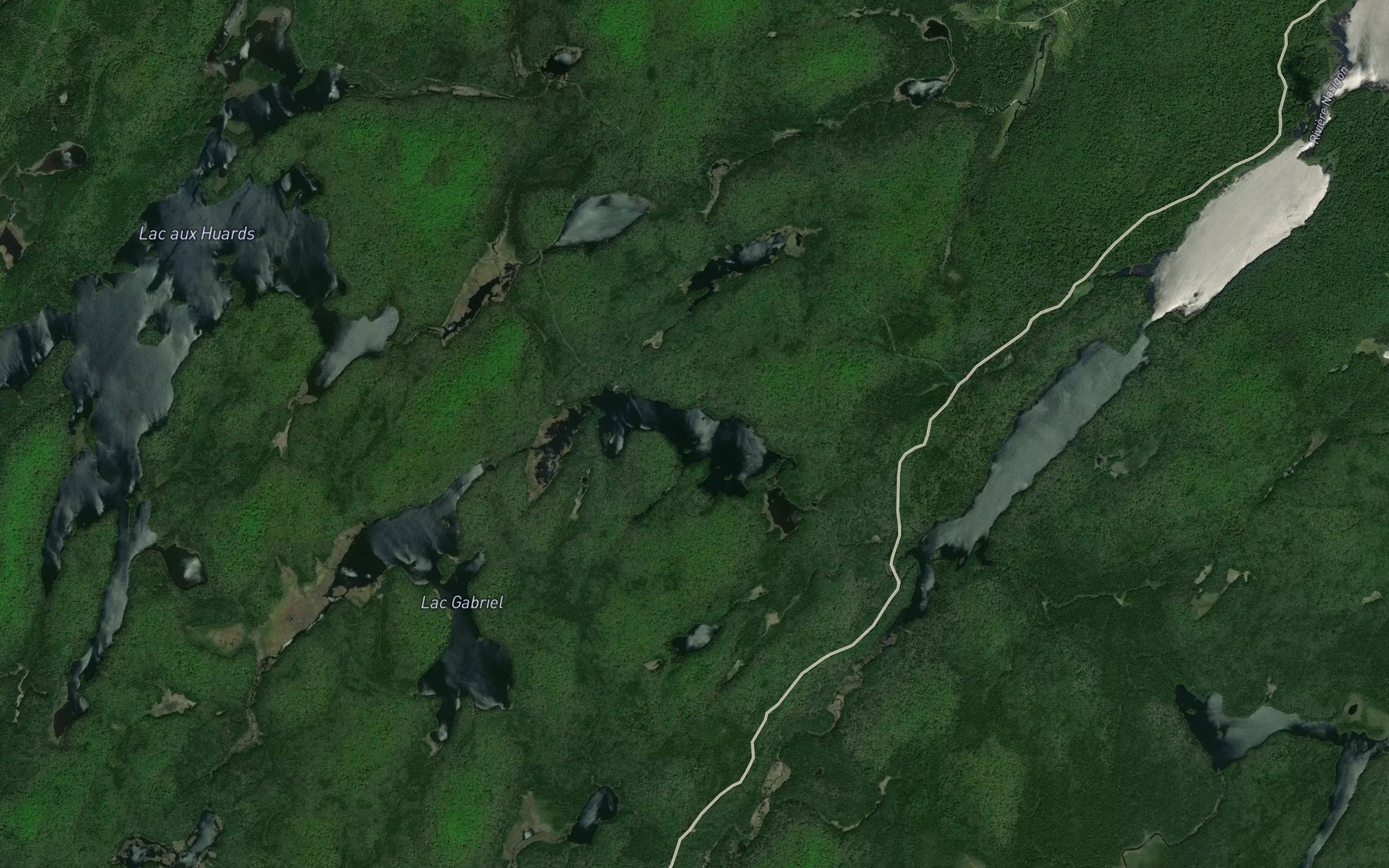 Satellite map of the Lac Berry