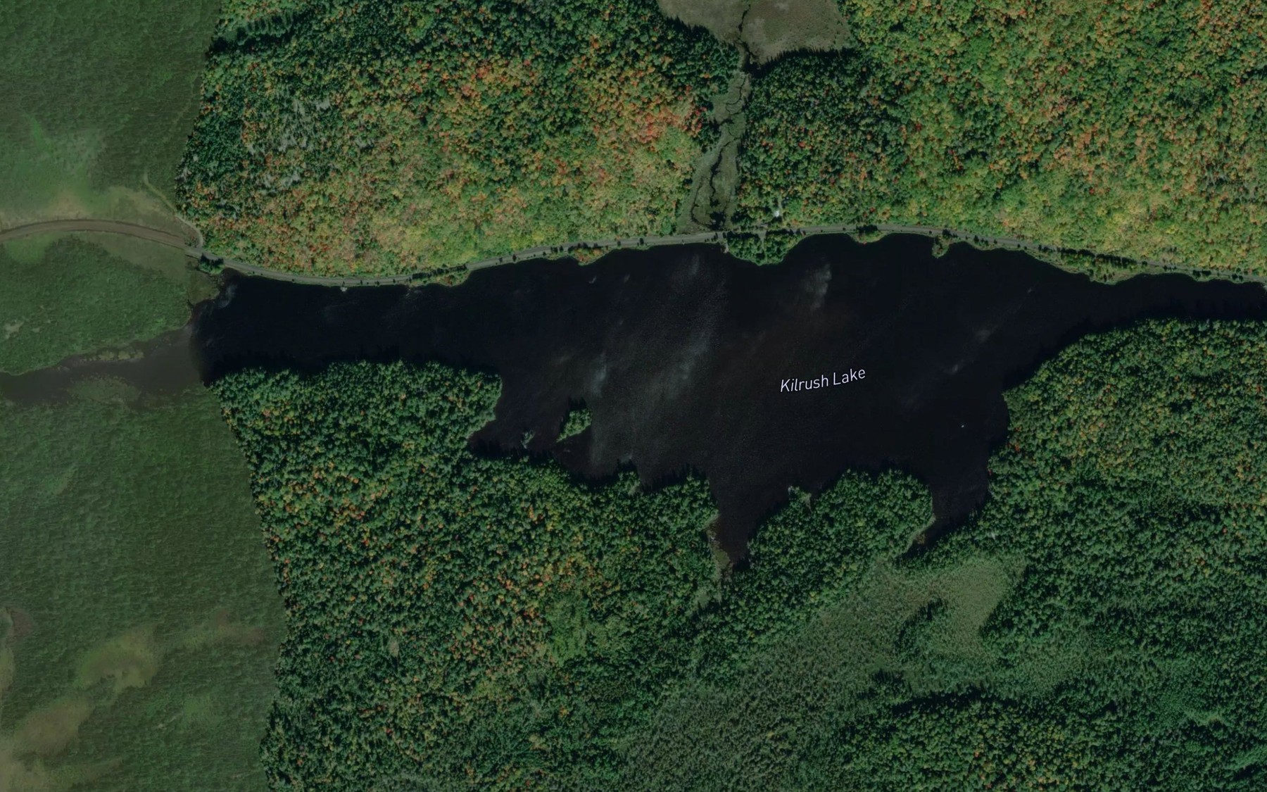 Satellite map of the Kilrush Lake