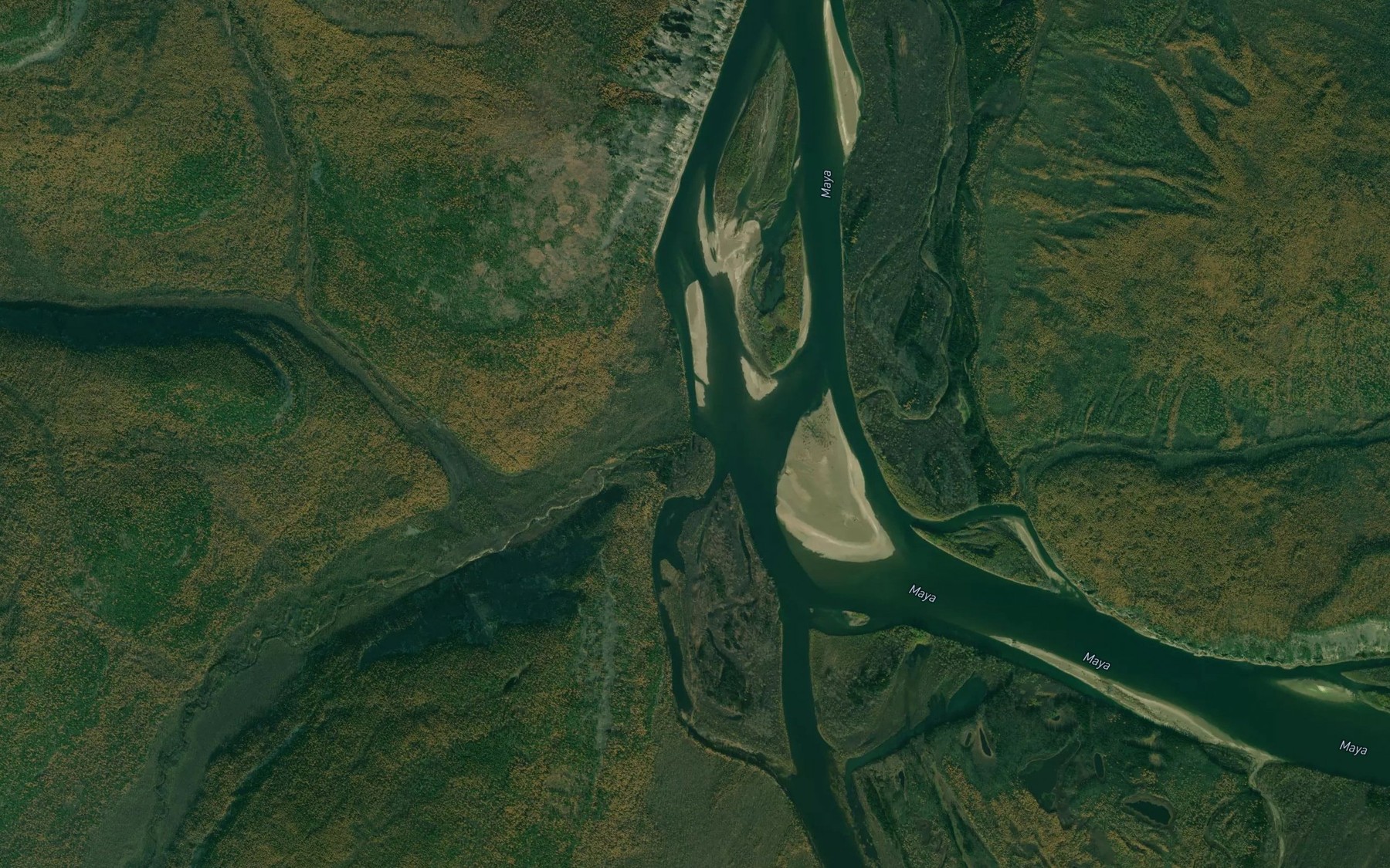 Satellite map of the Bol'shaya Seliya