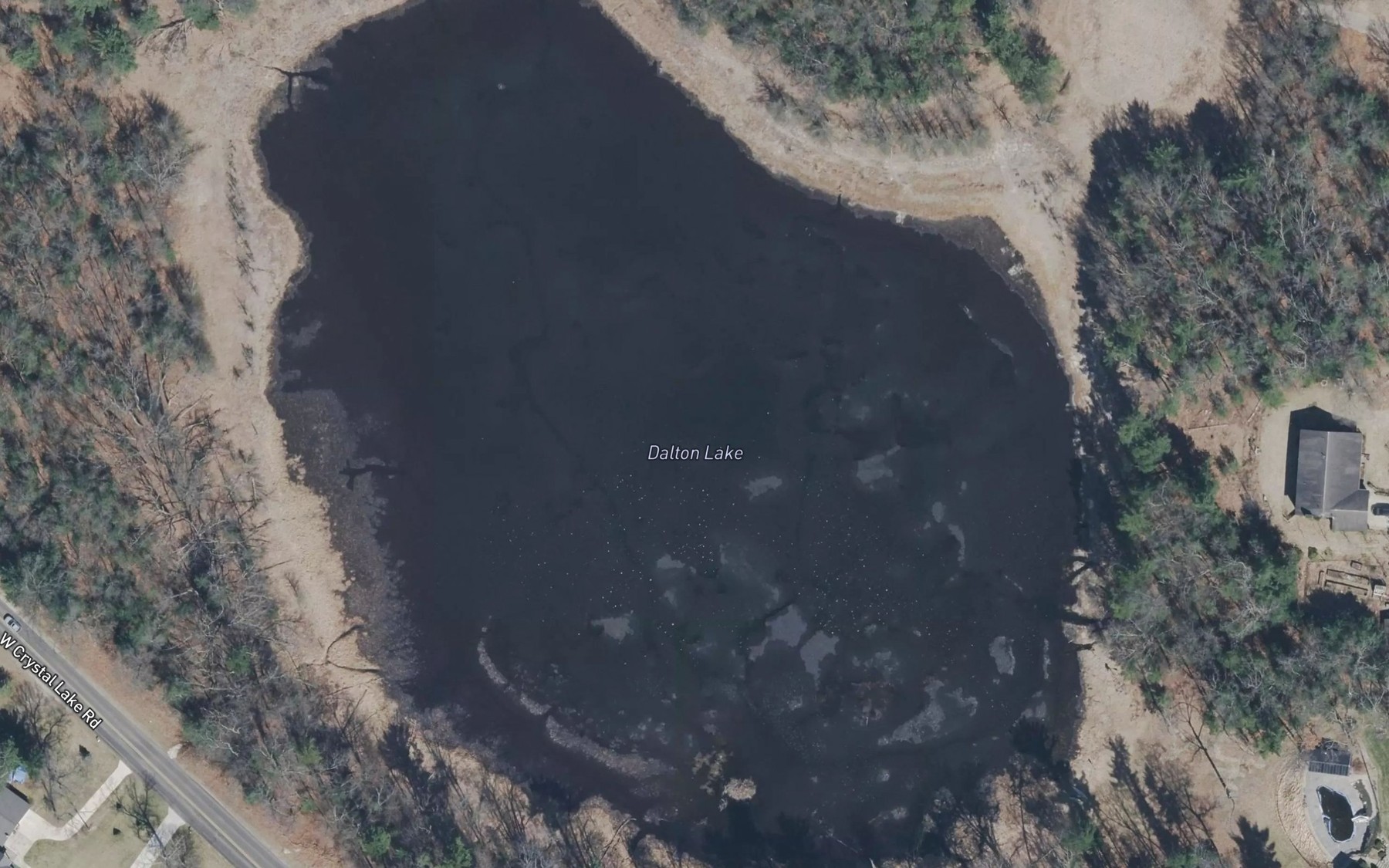 Satellite map of the Dalton Lake