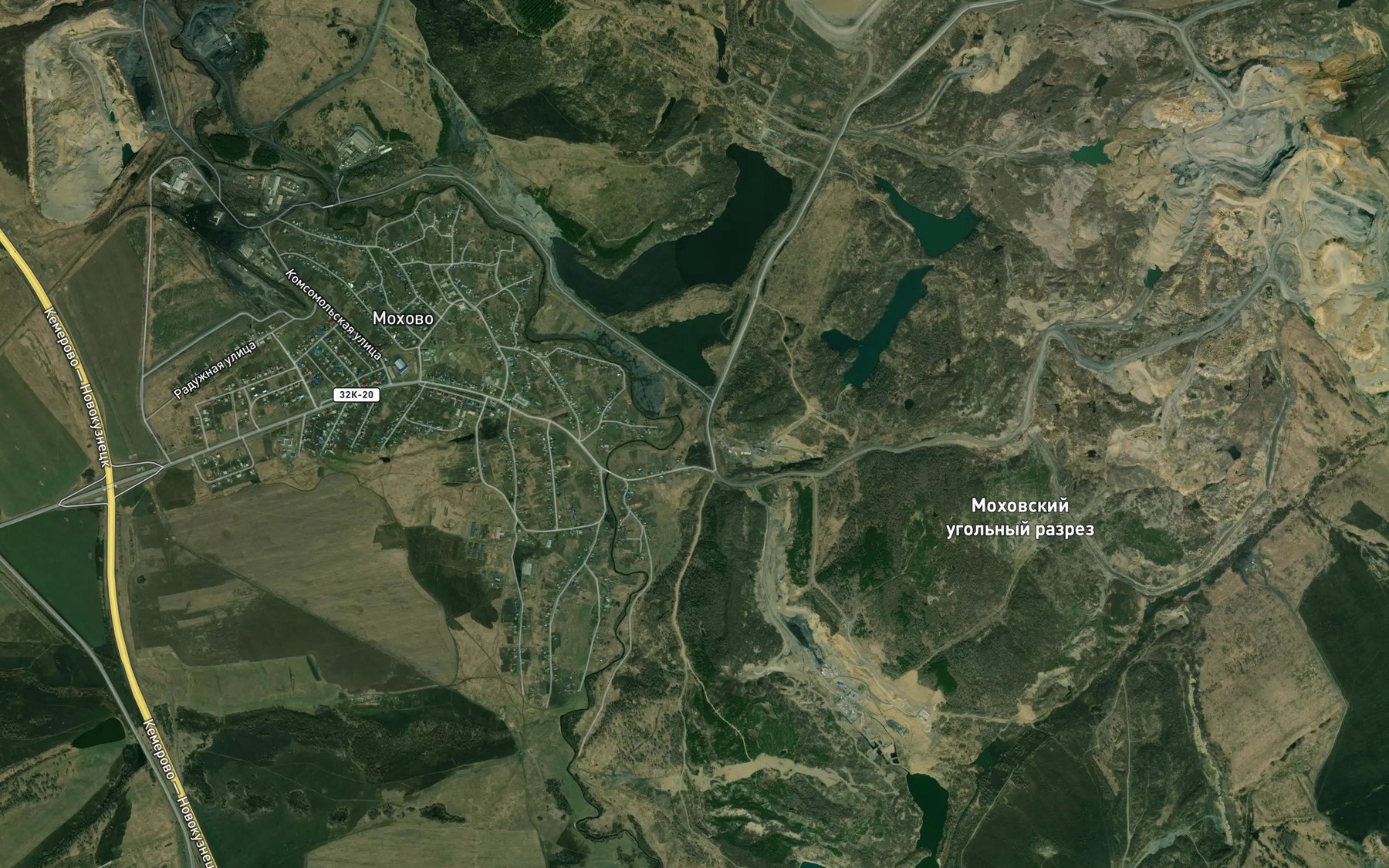 Satellite map of the Yelovka