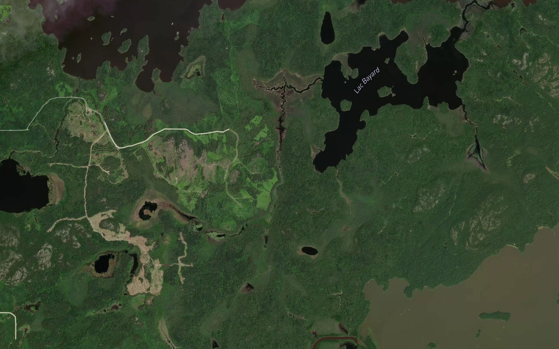 Satellite map of the Ruisseau Bayard