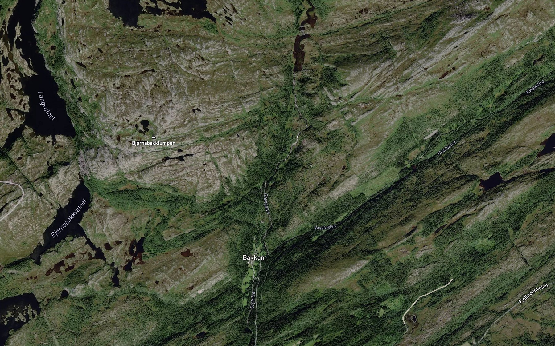 Satellite map of the Gronlielva