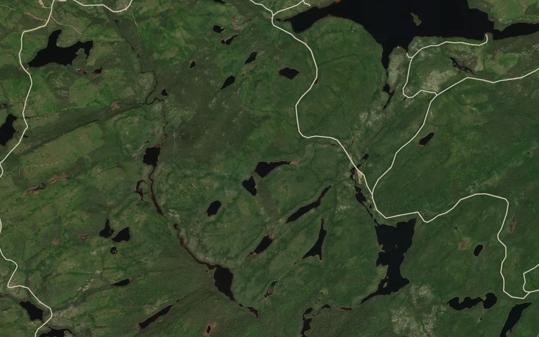 Satellite map of the Lac Gripette