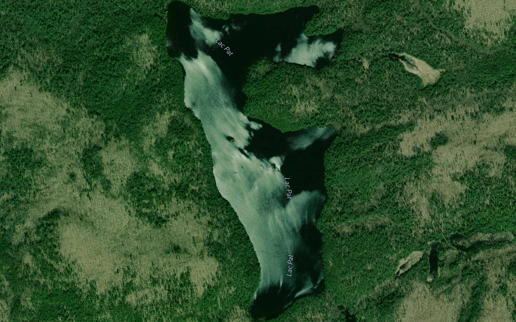 Satellite map of the Lac Pat