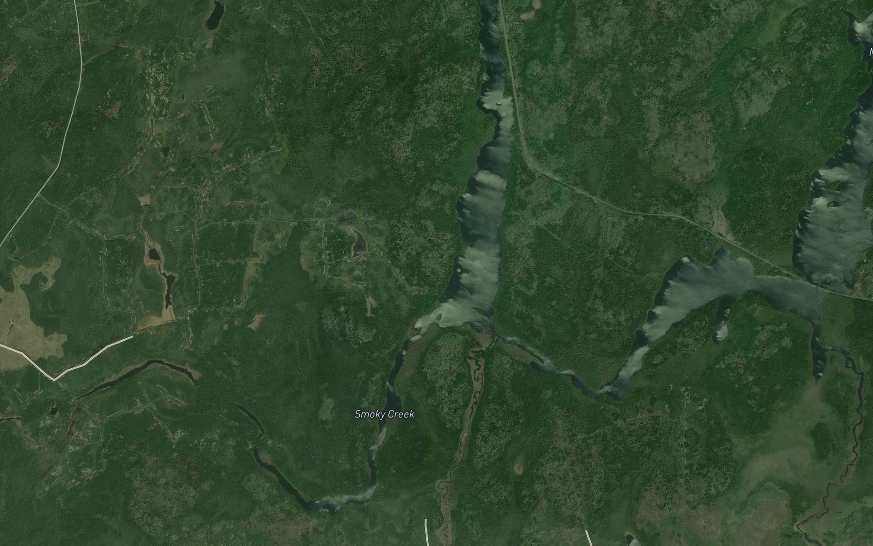 Satellite map of the Minnipuka Creek