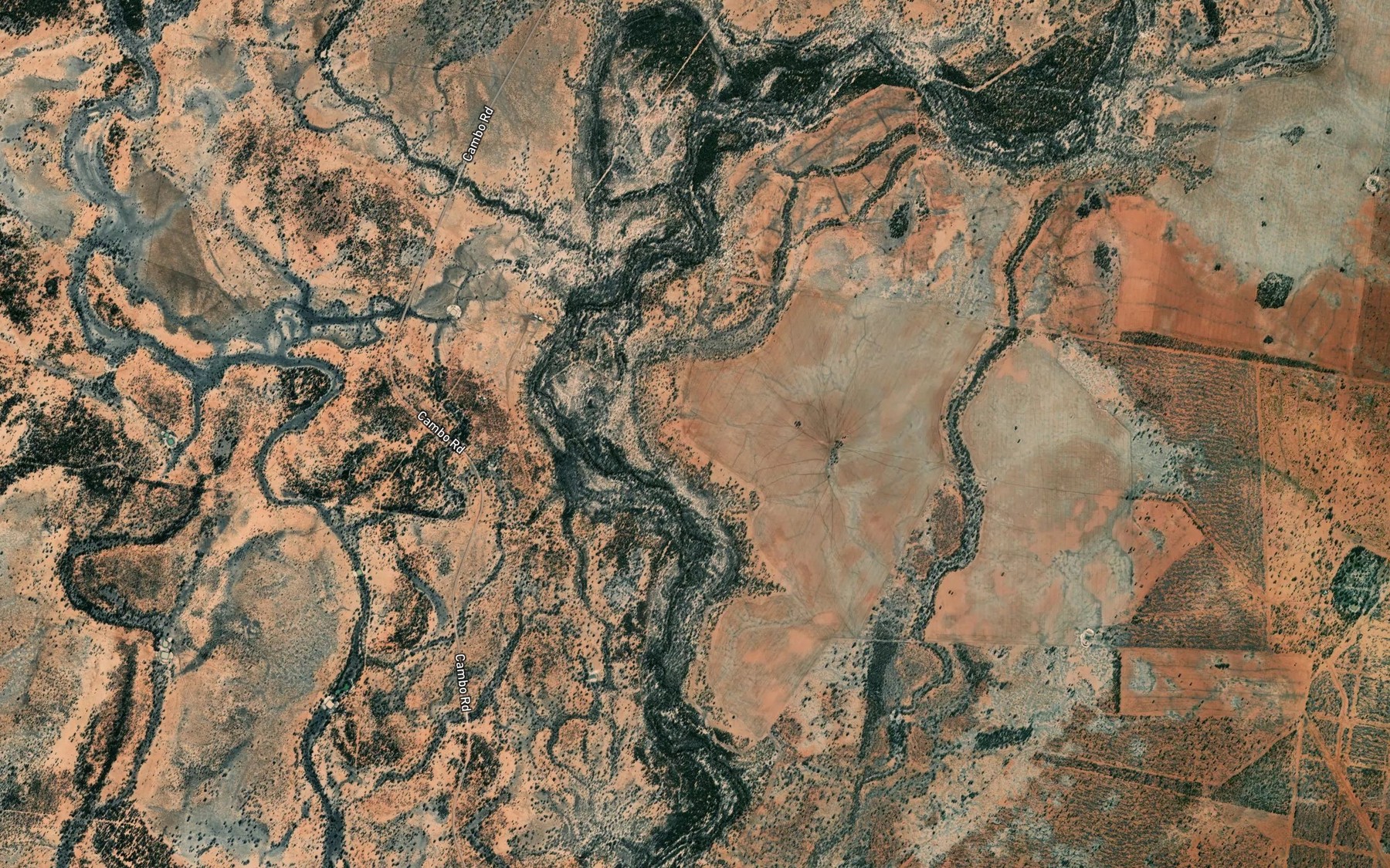 Satellite map of the Mungeroo Warrambool