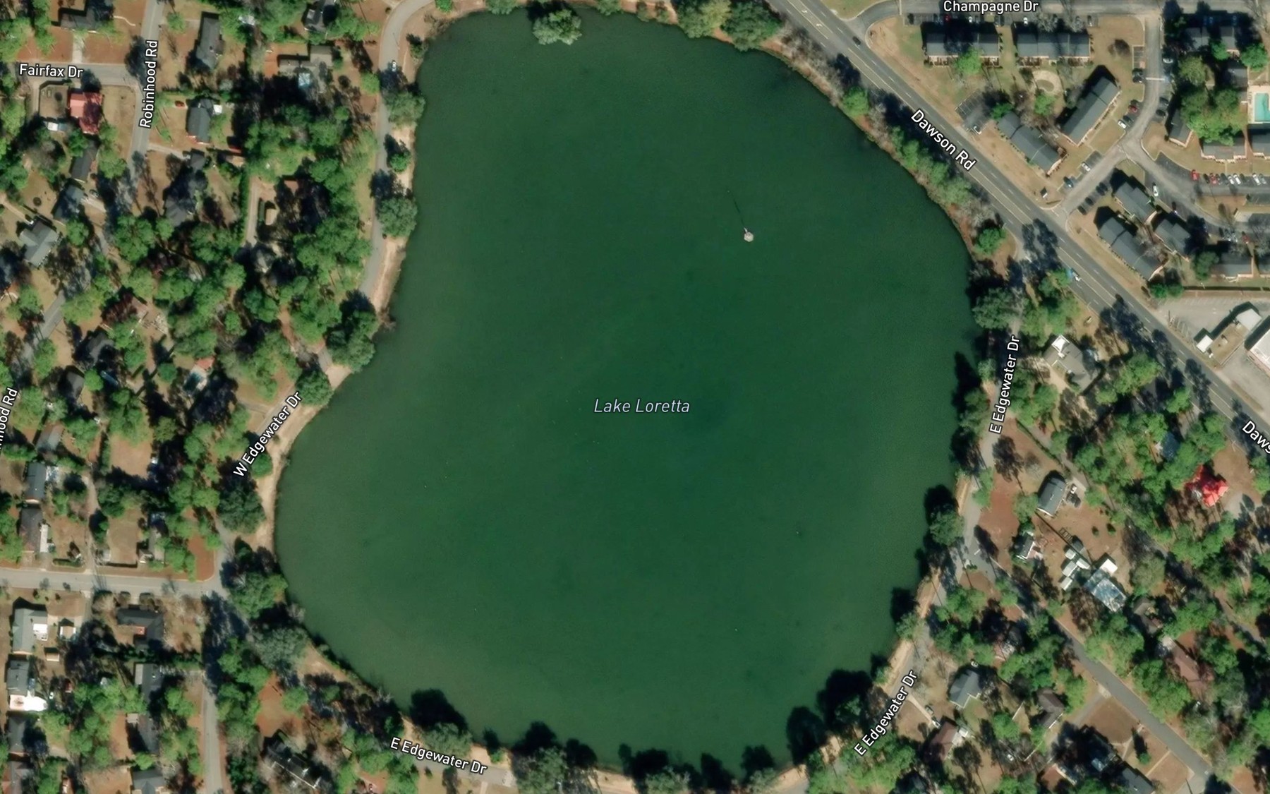 Satellite map of the Lake Loretta