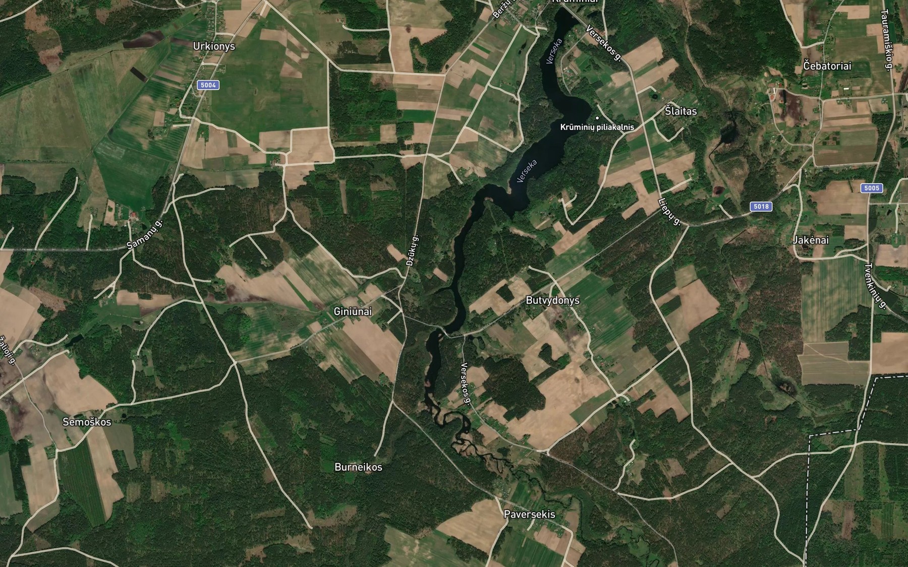 Satellite map of the Blanka