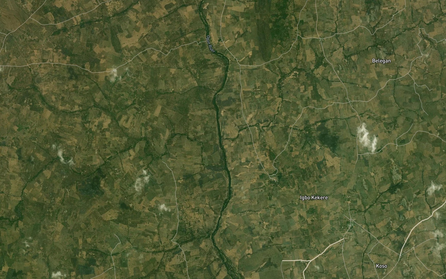 Satellite map of the River Owo