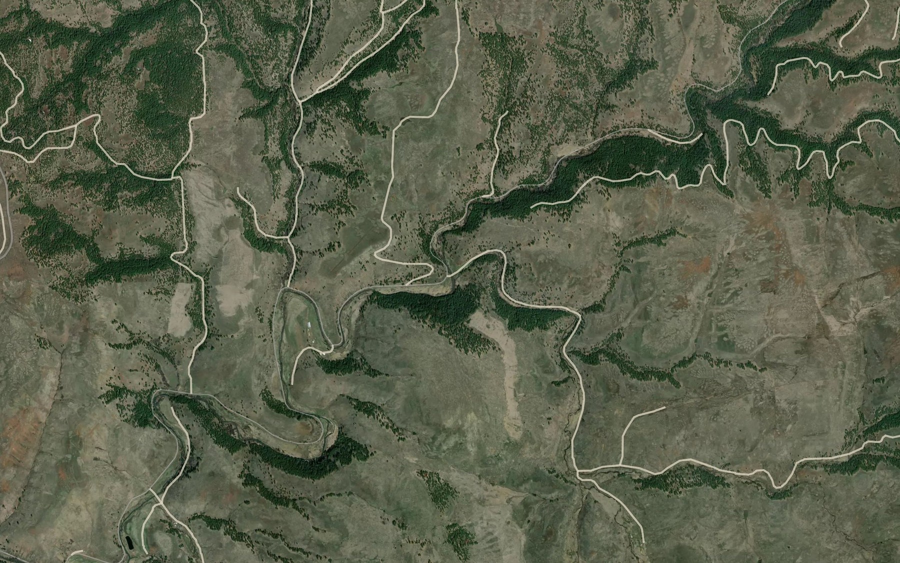 Satellite map of the Salmon Creek