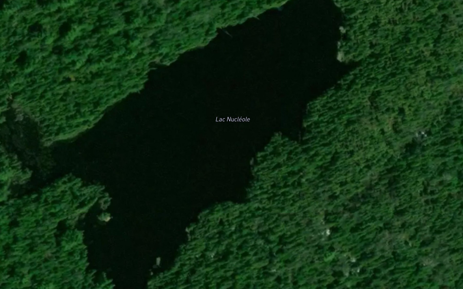 Satellite map of the Lac Nucleole
