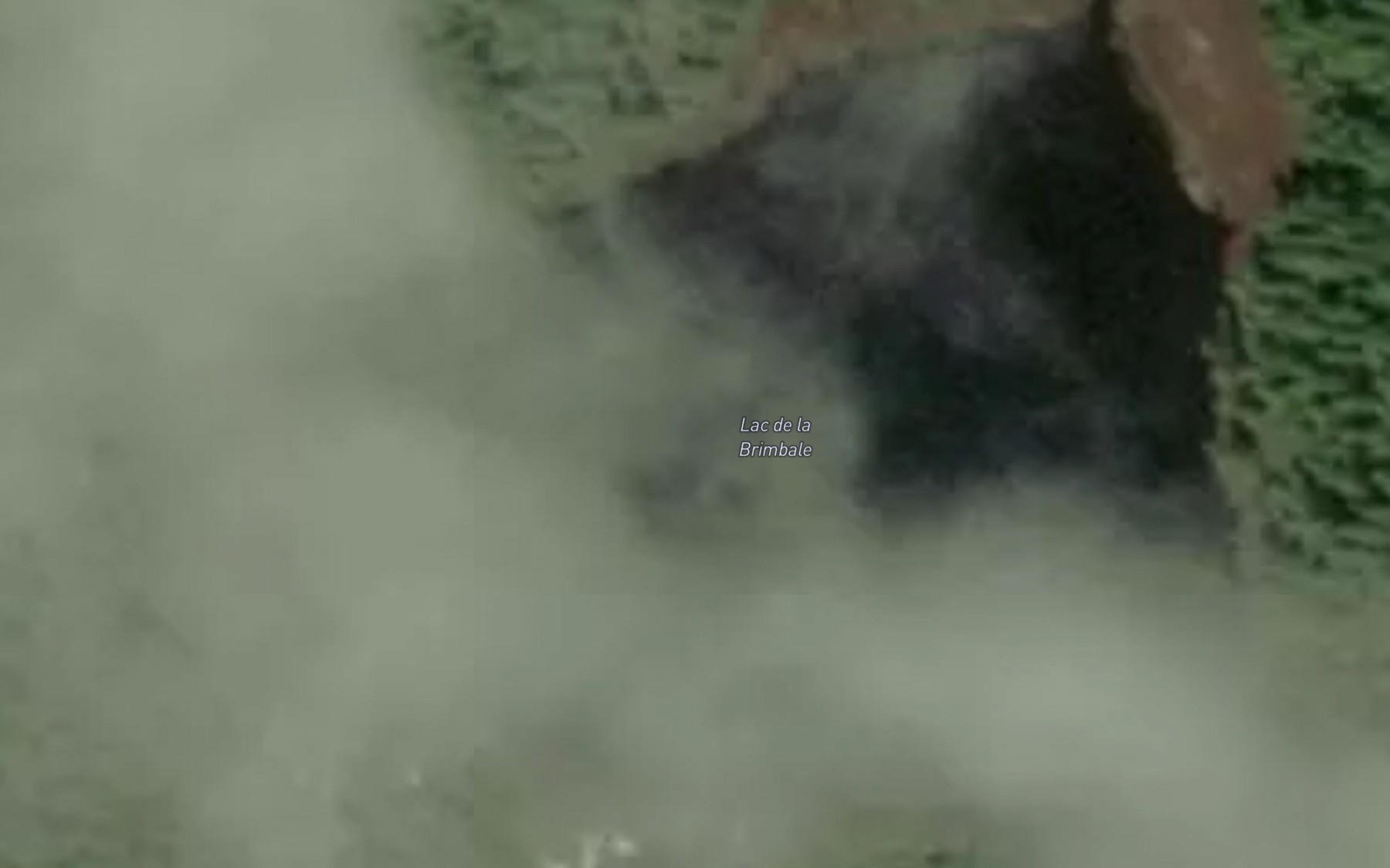 Satellite map of the Lac de la Brimbale