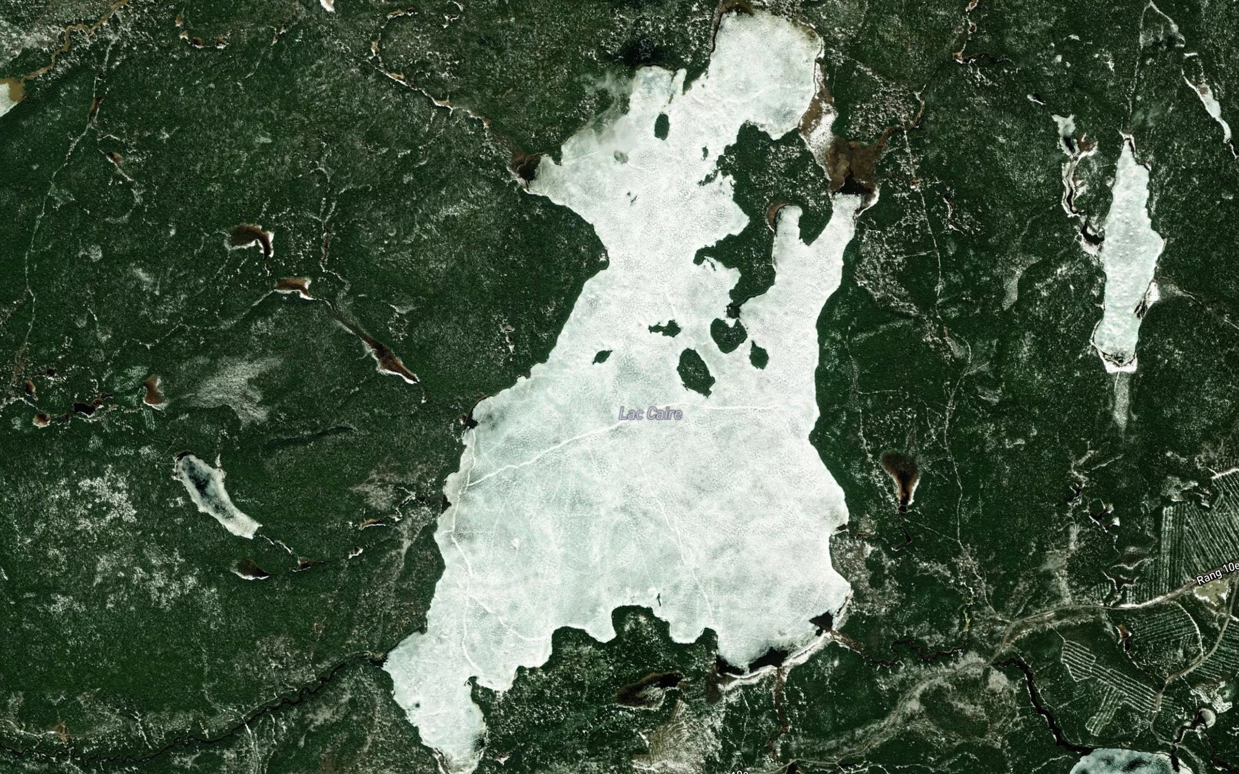 Satellite map of the Lac Caire