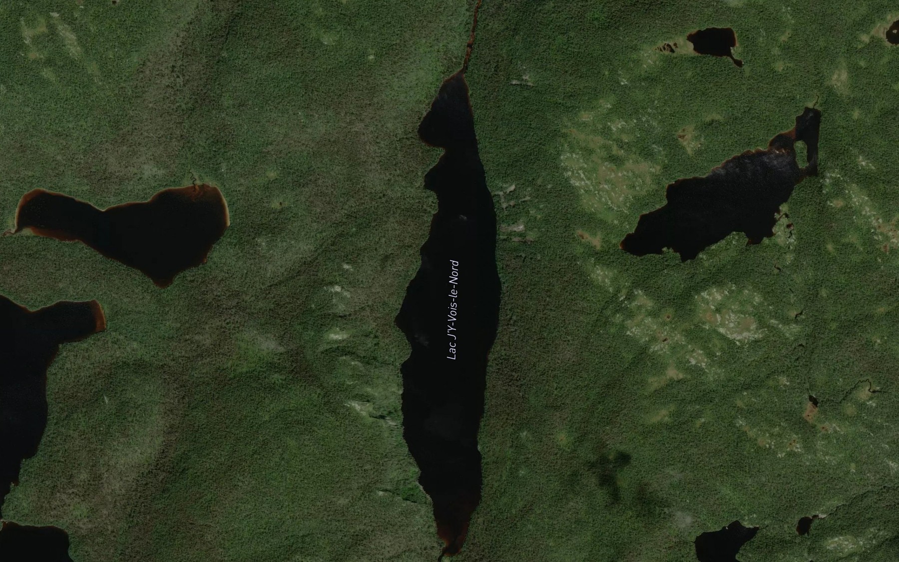 Satellite map of the Lac J'Y-Vois-le-Nord