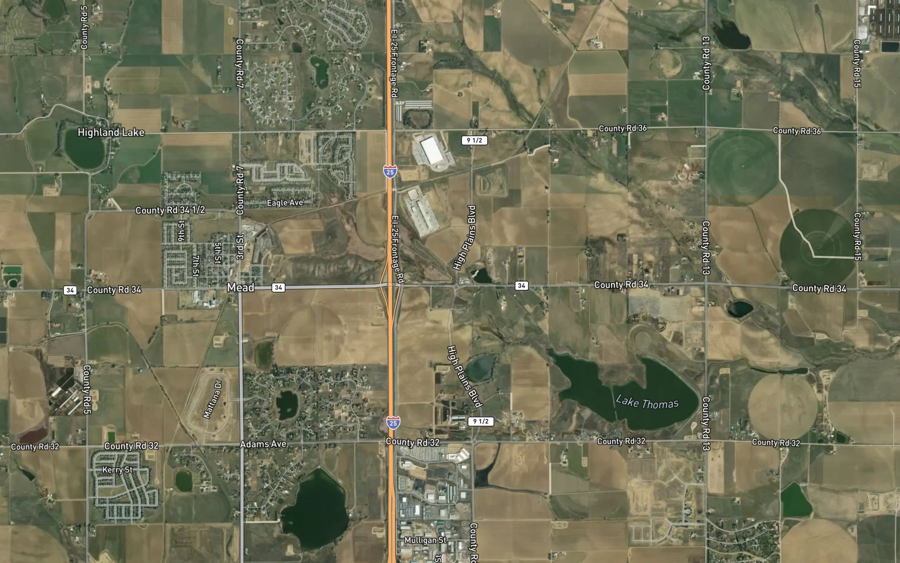 Satellite map of the Lake Marie