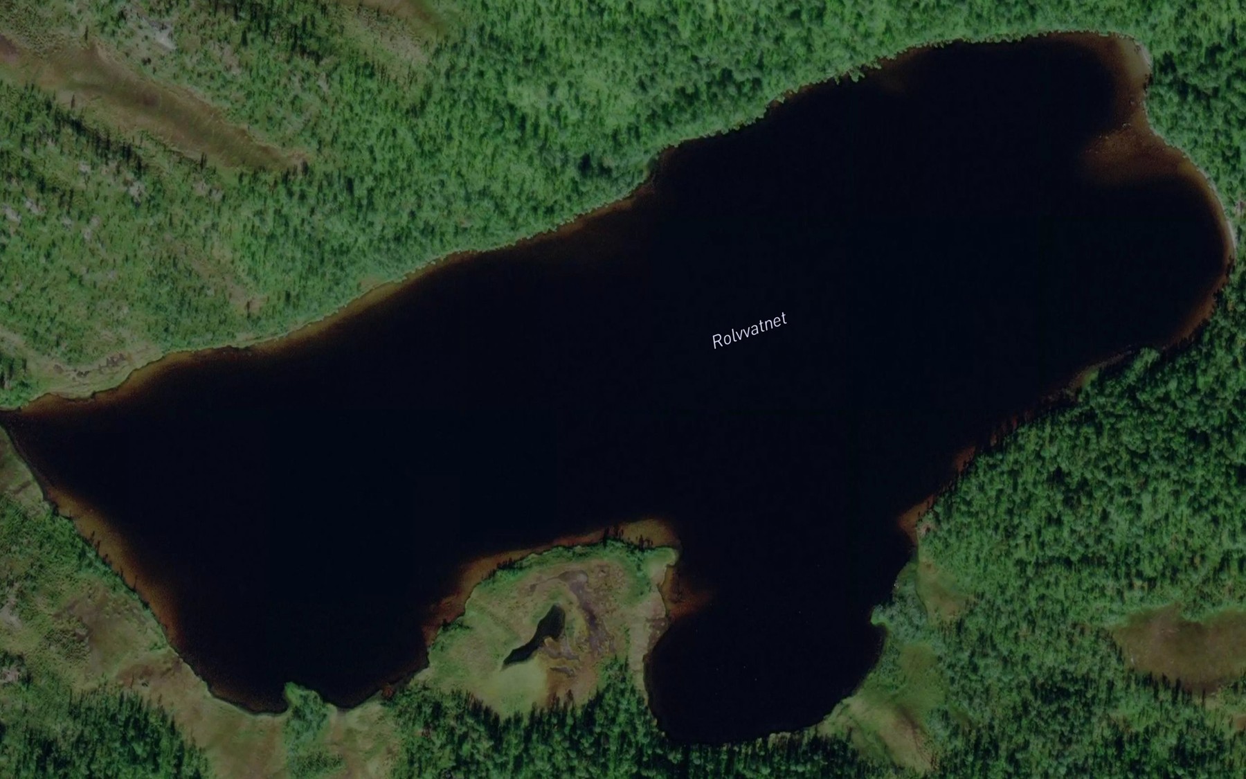 Satellite map of the Rolvvatnet