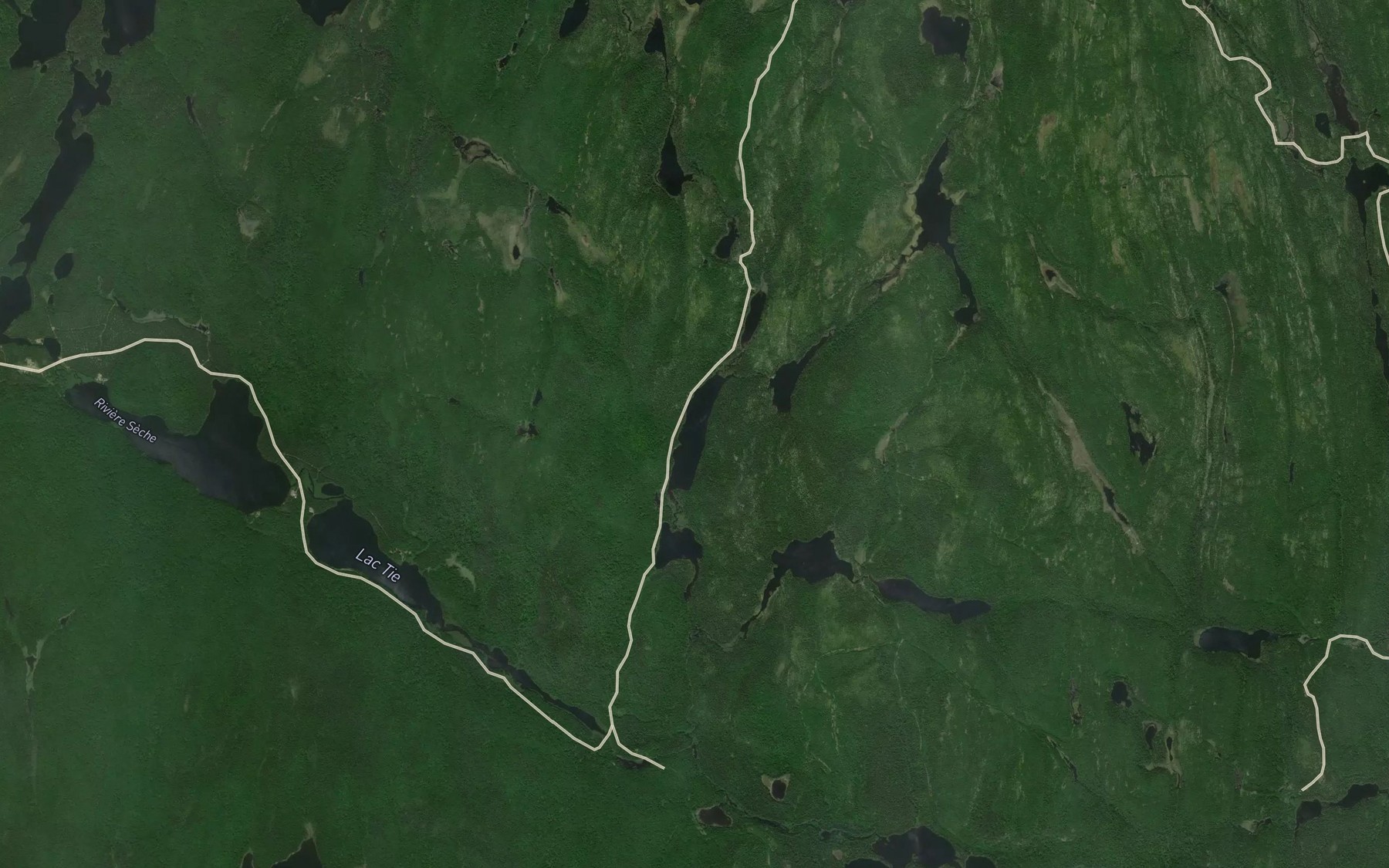 Satellite map of the Lac Gagnon