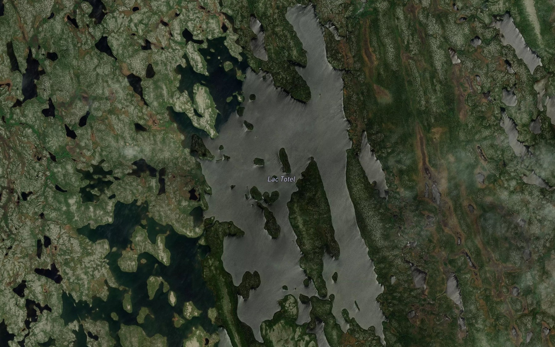 Satellite map of the Lac Totel