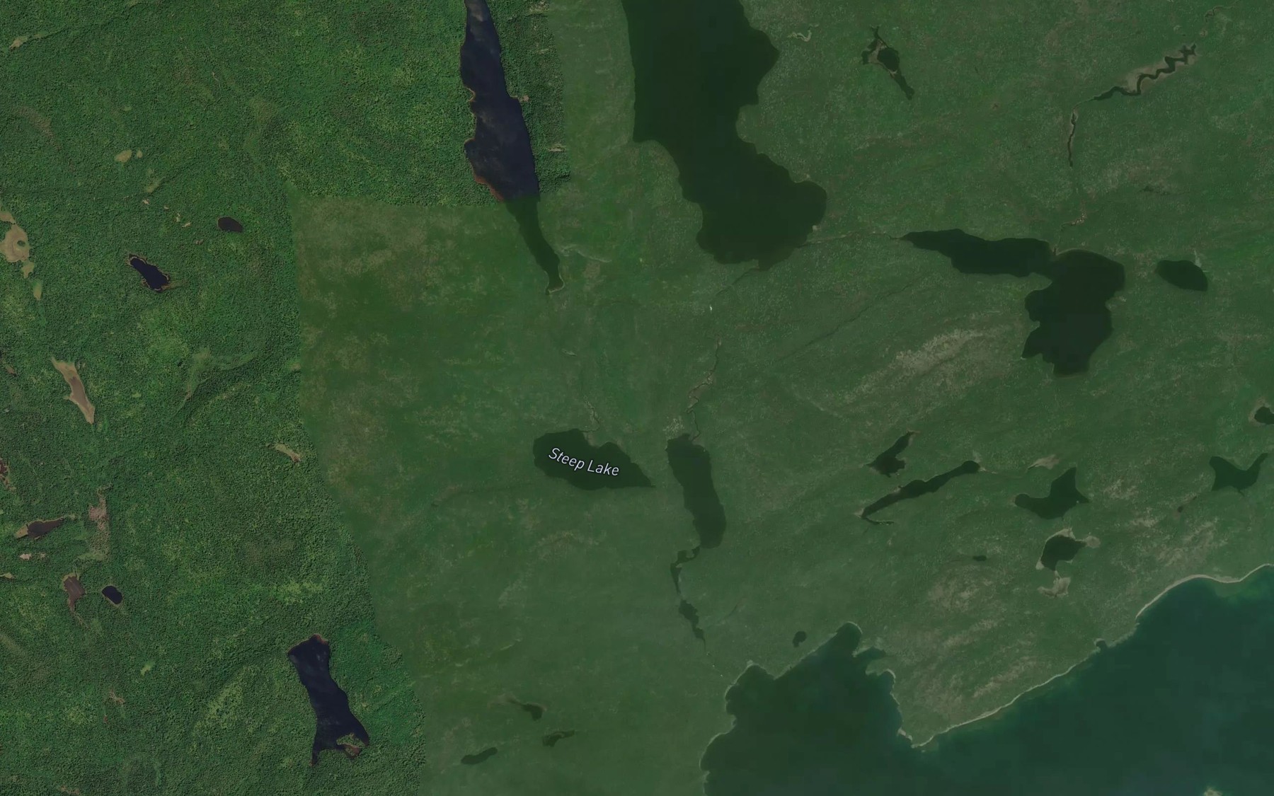 Satellite map of the Antler Creek