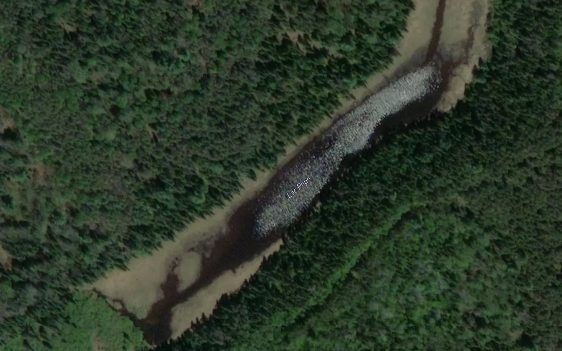 Satellite map of the Lac Popo