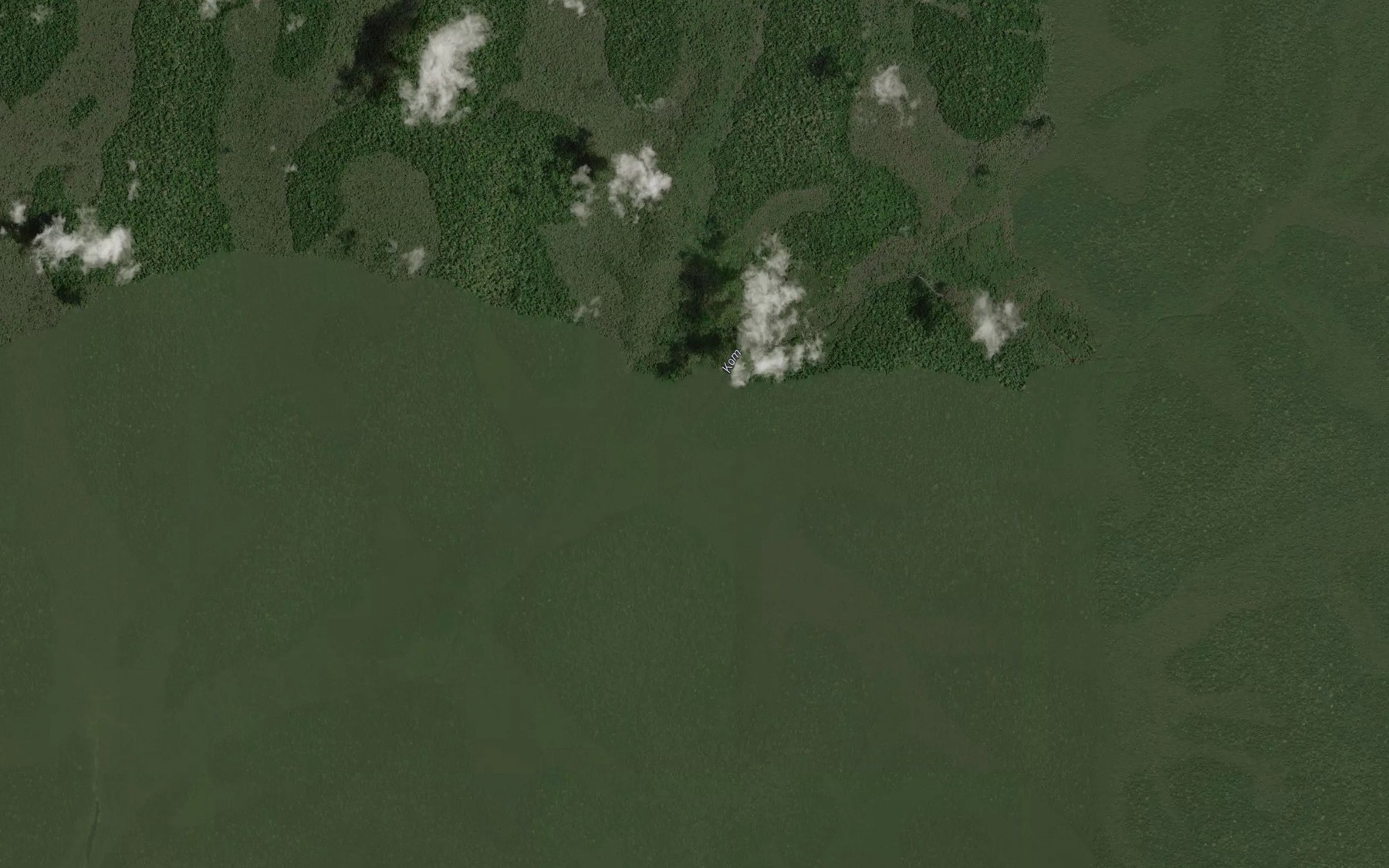 Satellite map of the Milolo