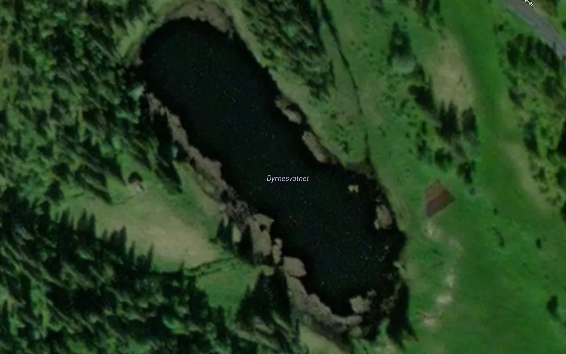 Satellite map of the Dyrnesvatnet