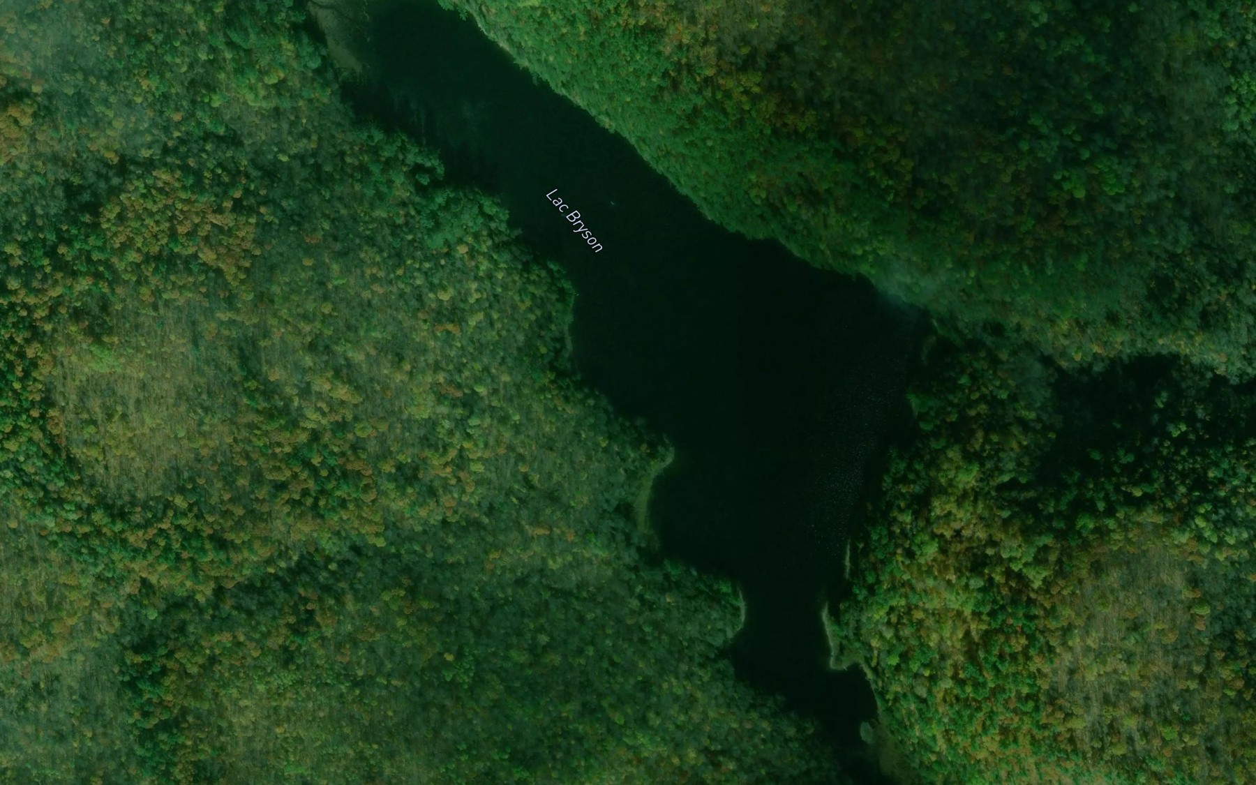Satellite map of the Lac Bryson