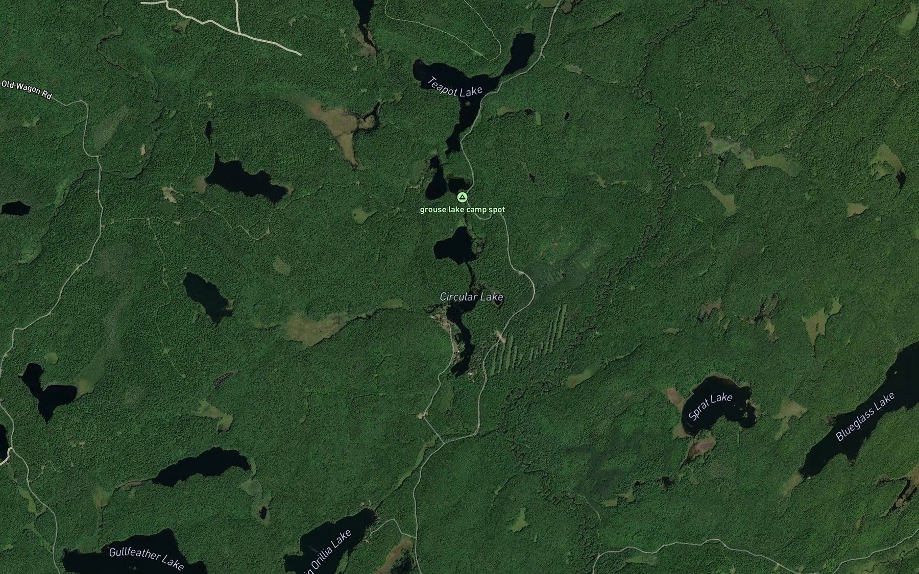 Satellite map of the Circular Lake