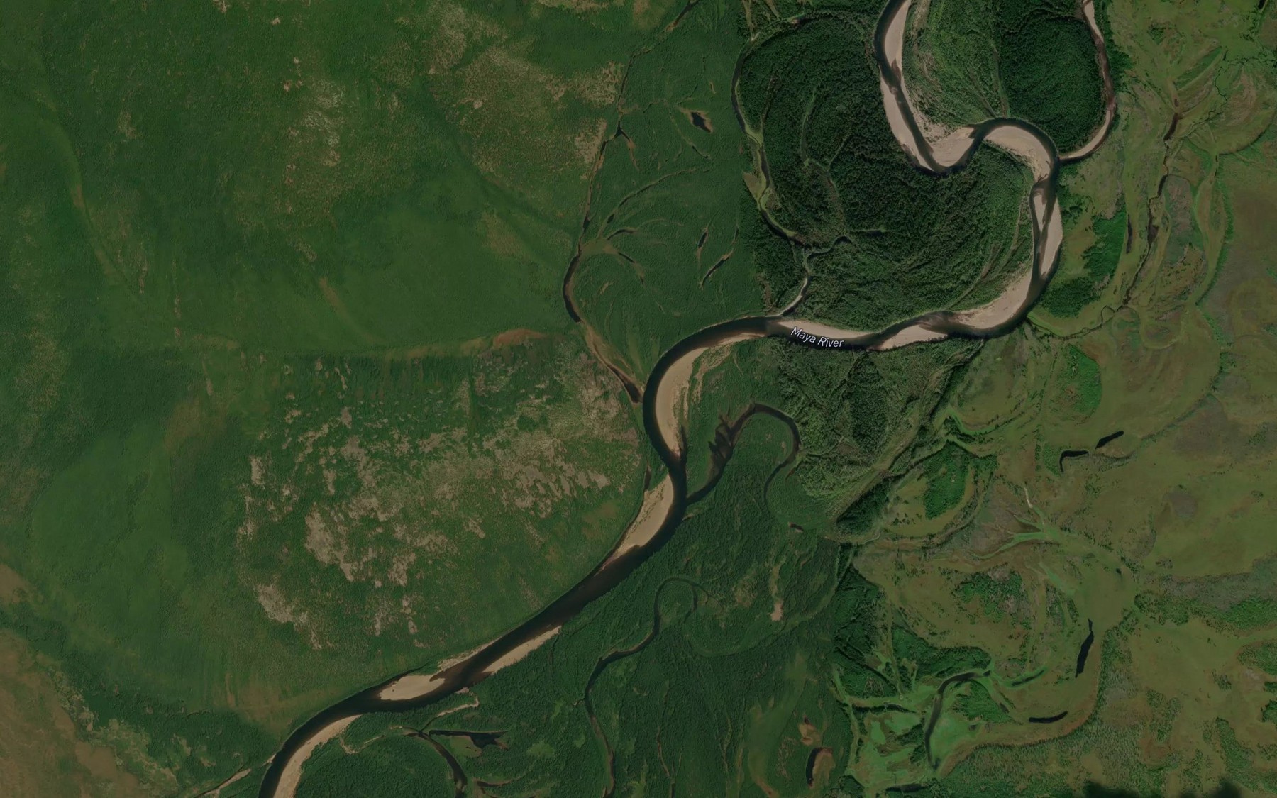 Satellite map of the Pilot
