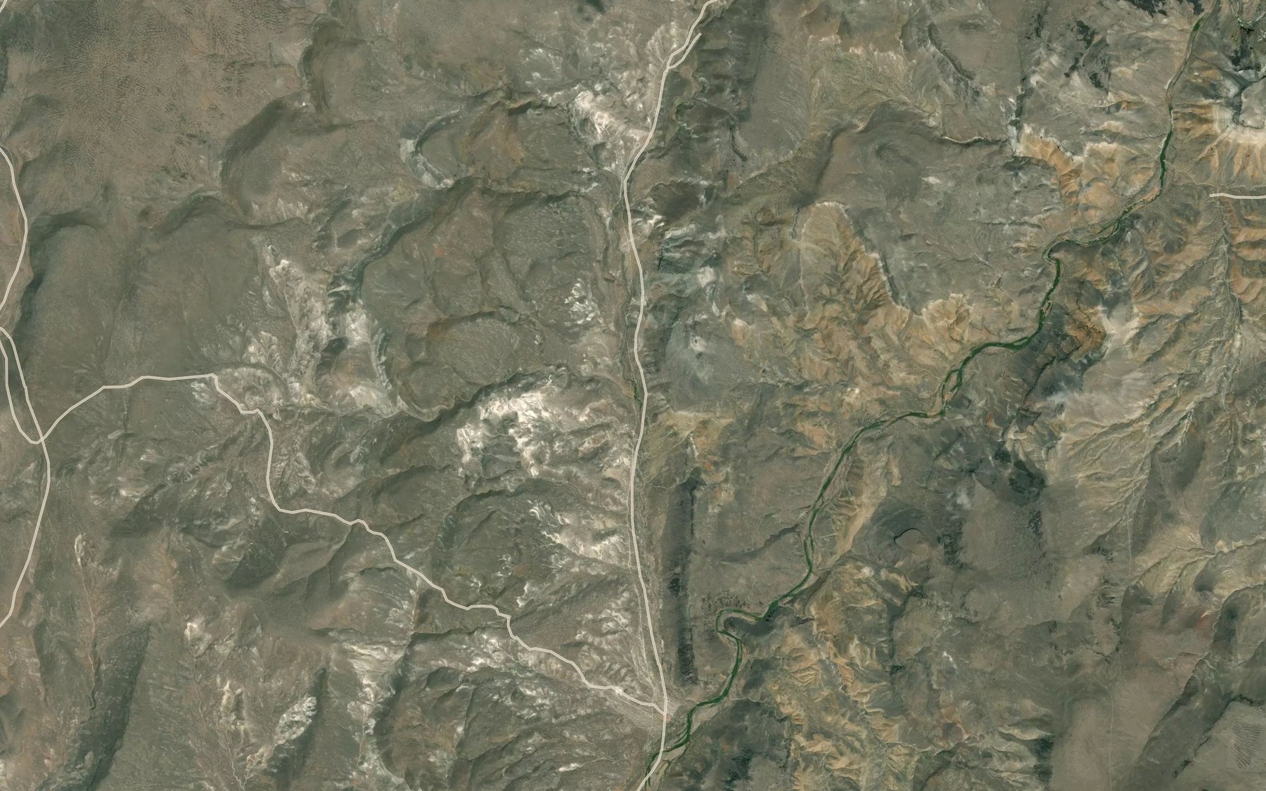 Satellite map of the Hurley Spring