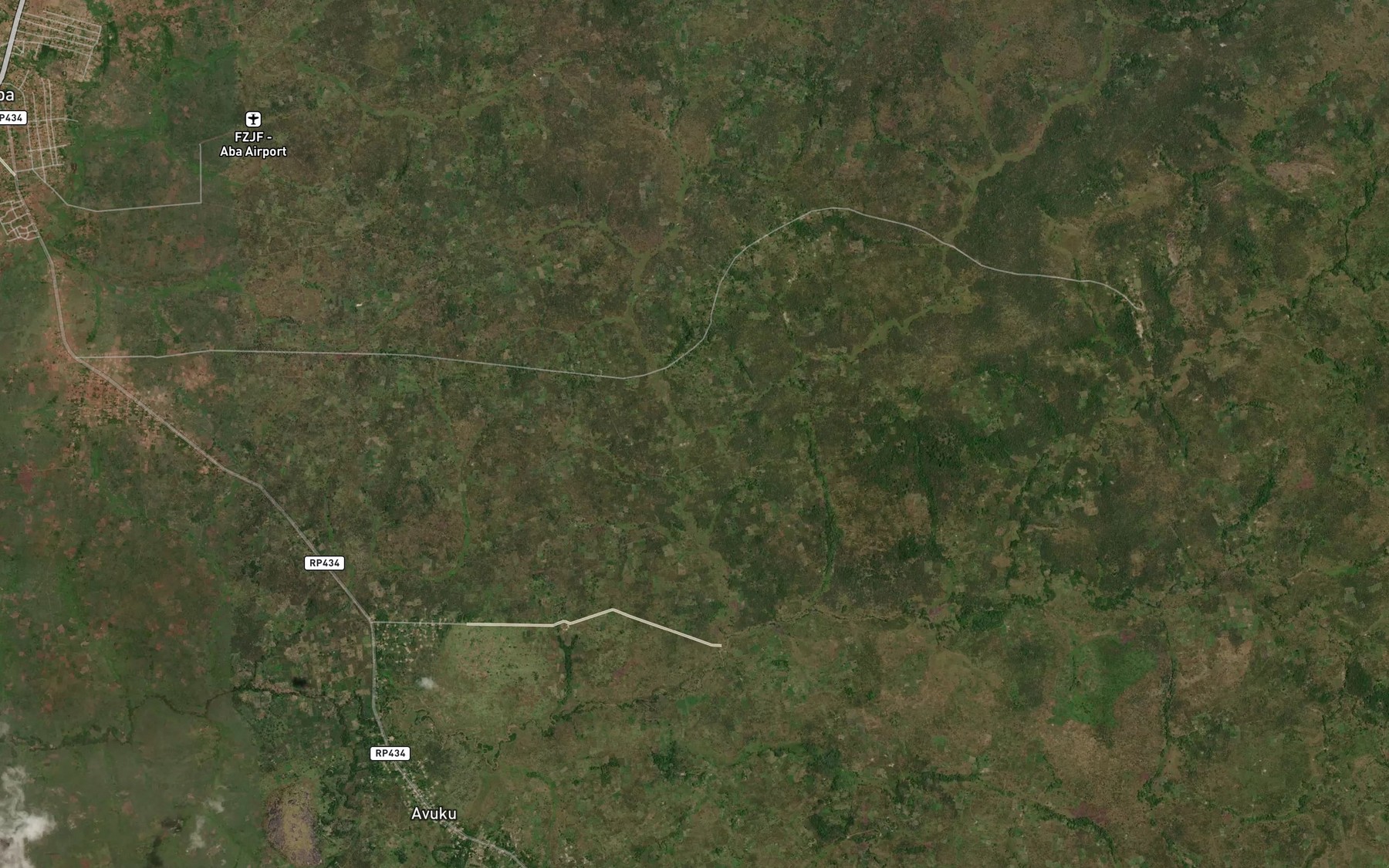 Satellite map of the Mbea