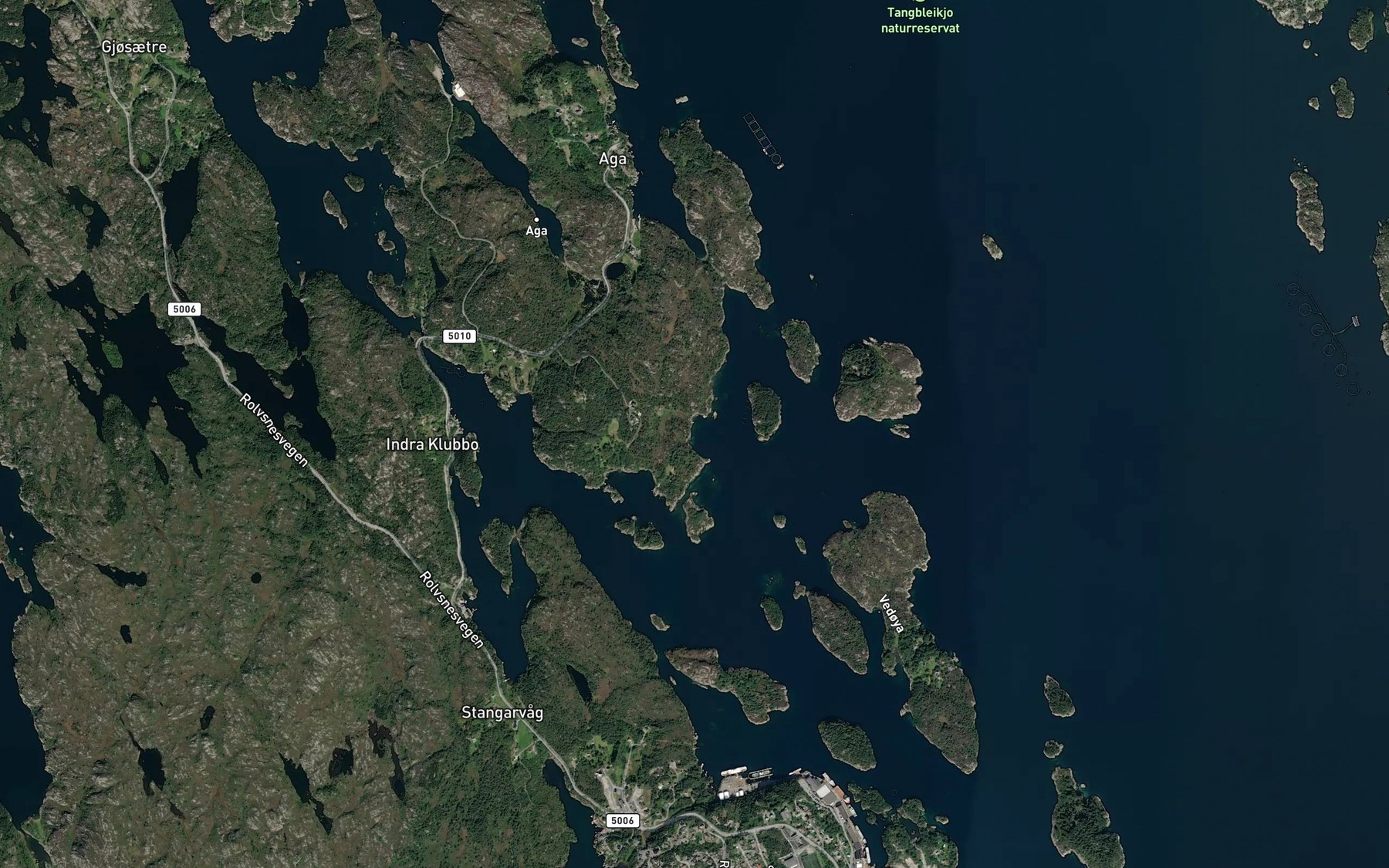 Satellite map of the Nordre Breiavik