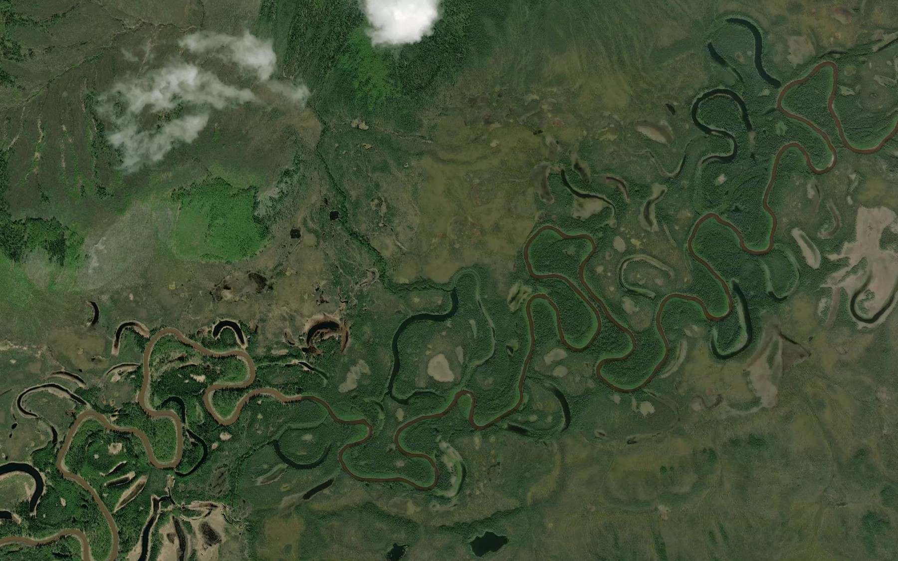 Satellite map of the Masters Creek