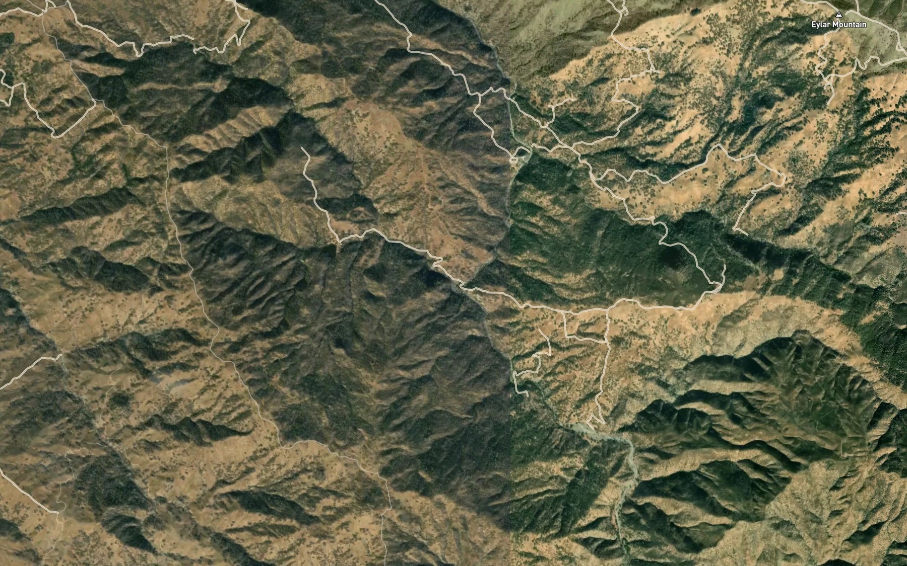 Satellite map of the Sycamore Creek