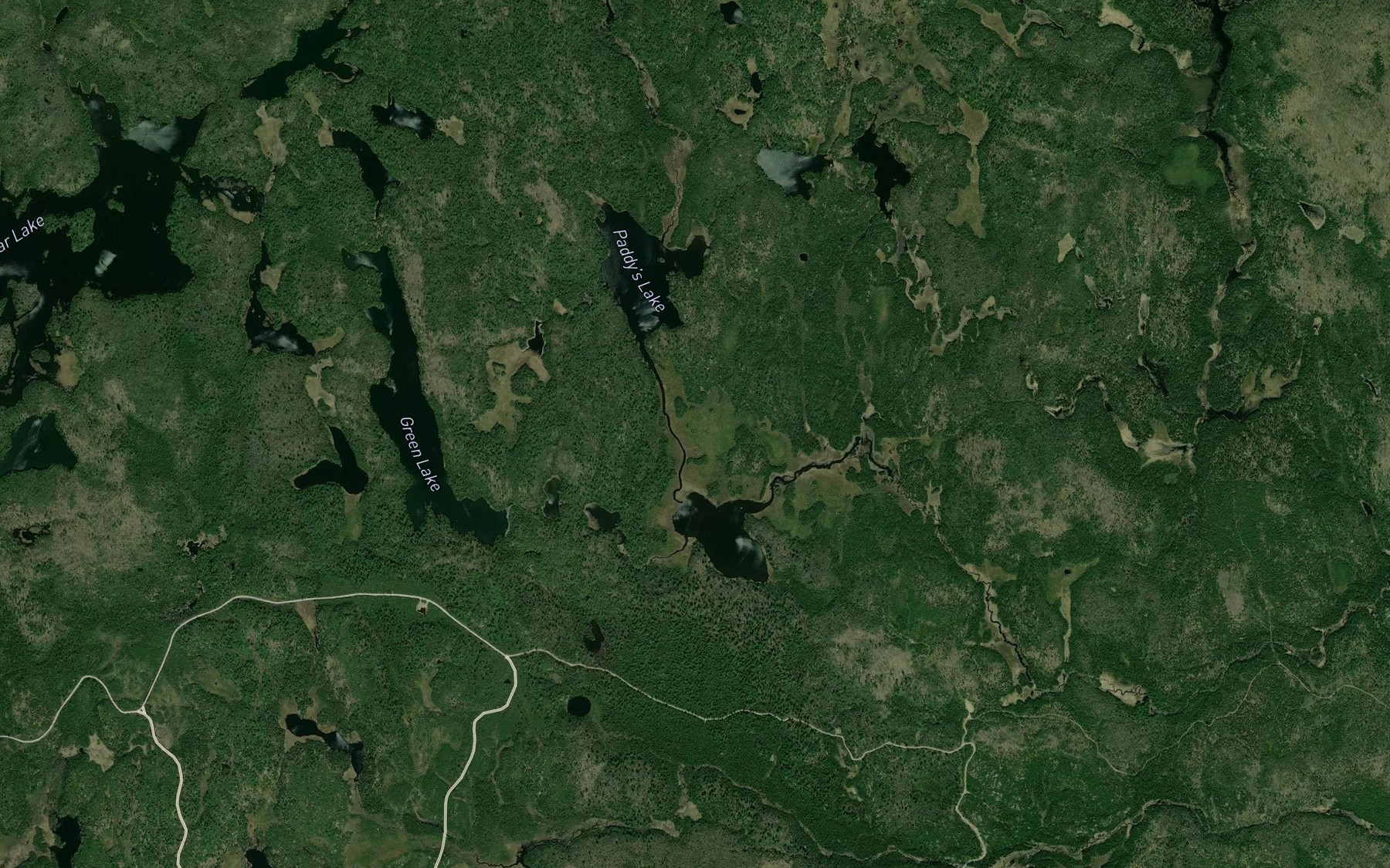 Satellite map of the Depot Creek