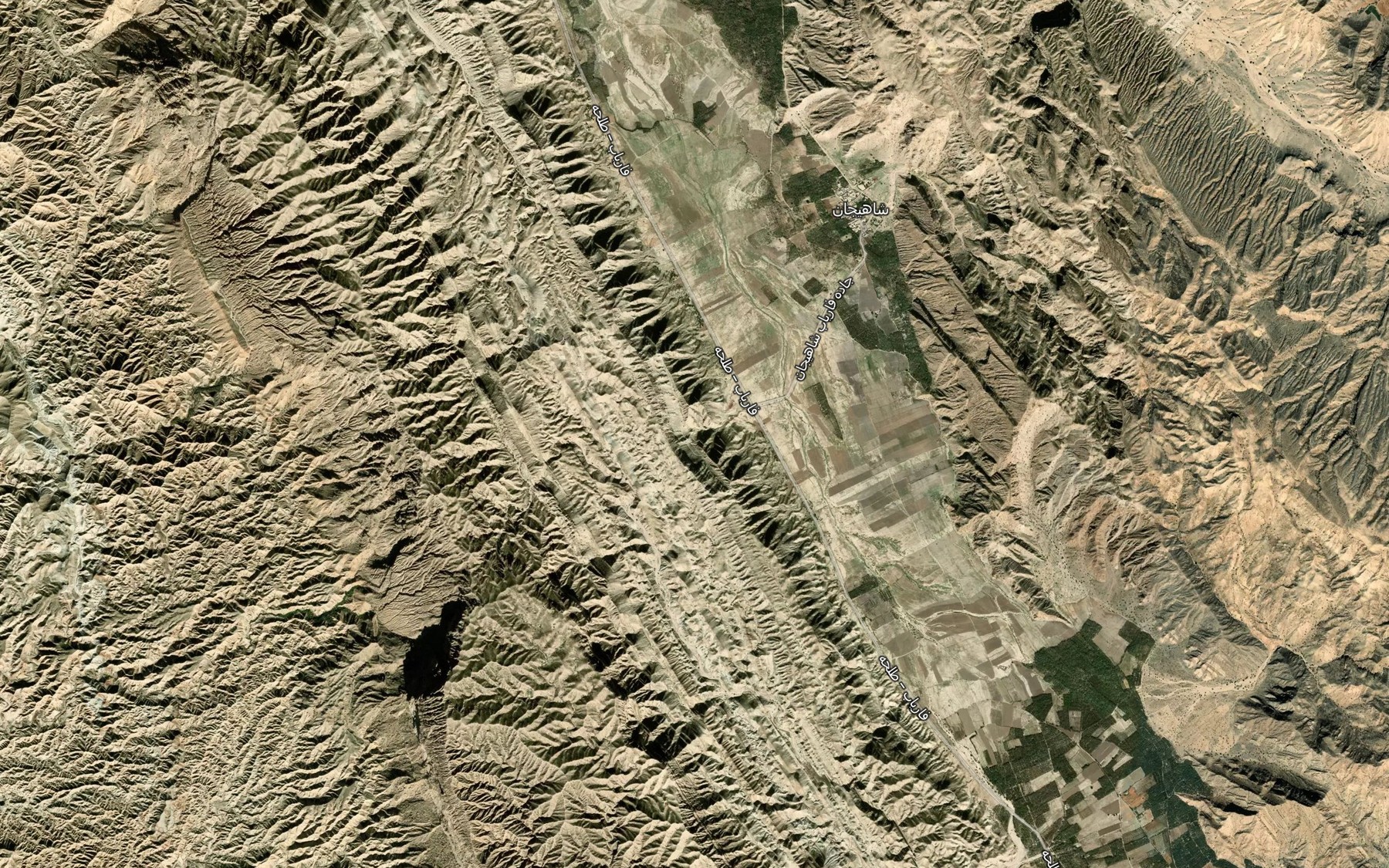 Satellite map of the Tang-e `Abak