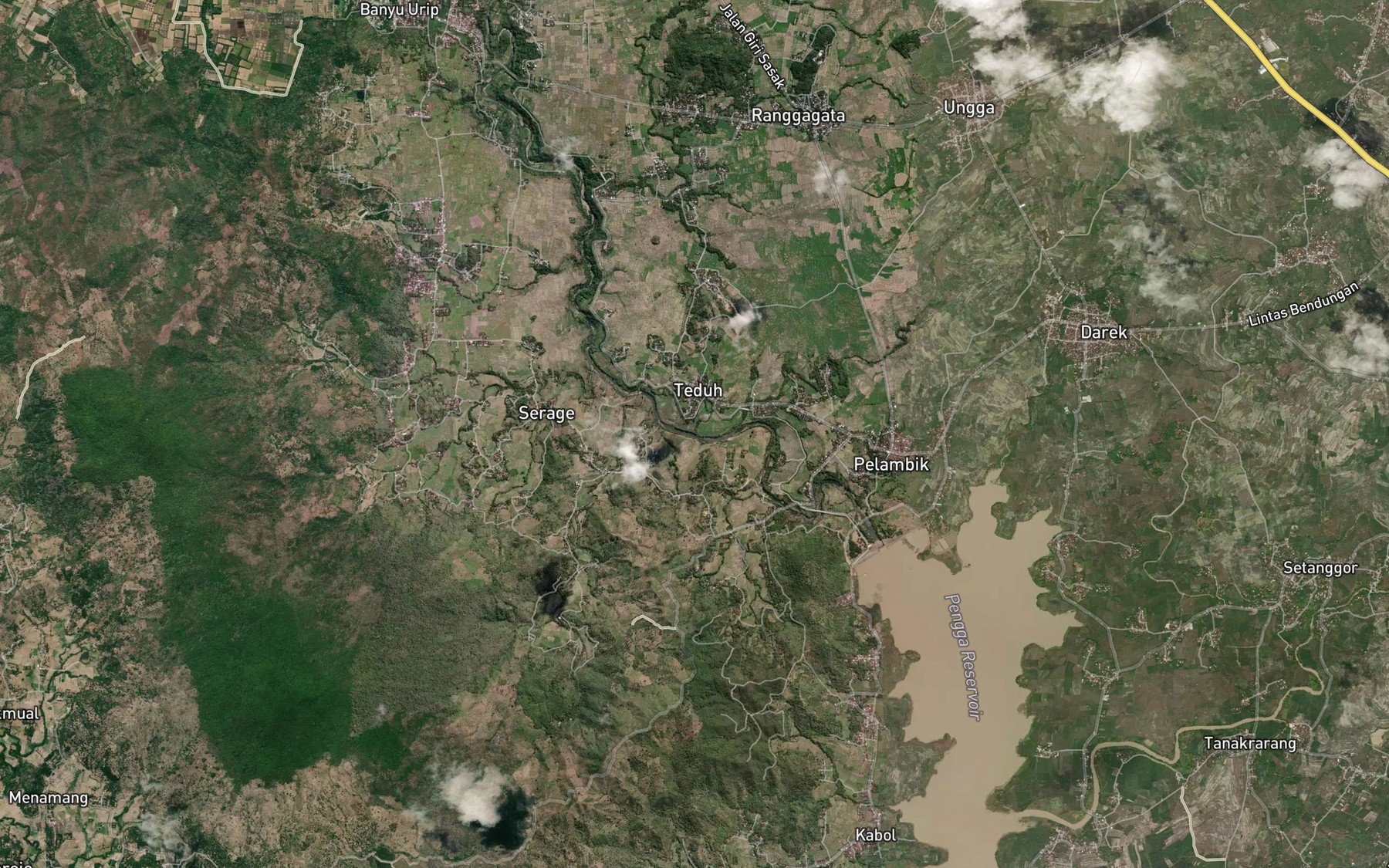 Satellite map of the Eat Batubelah