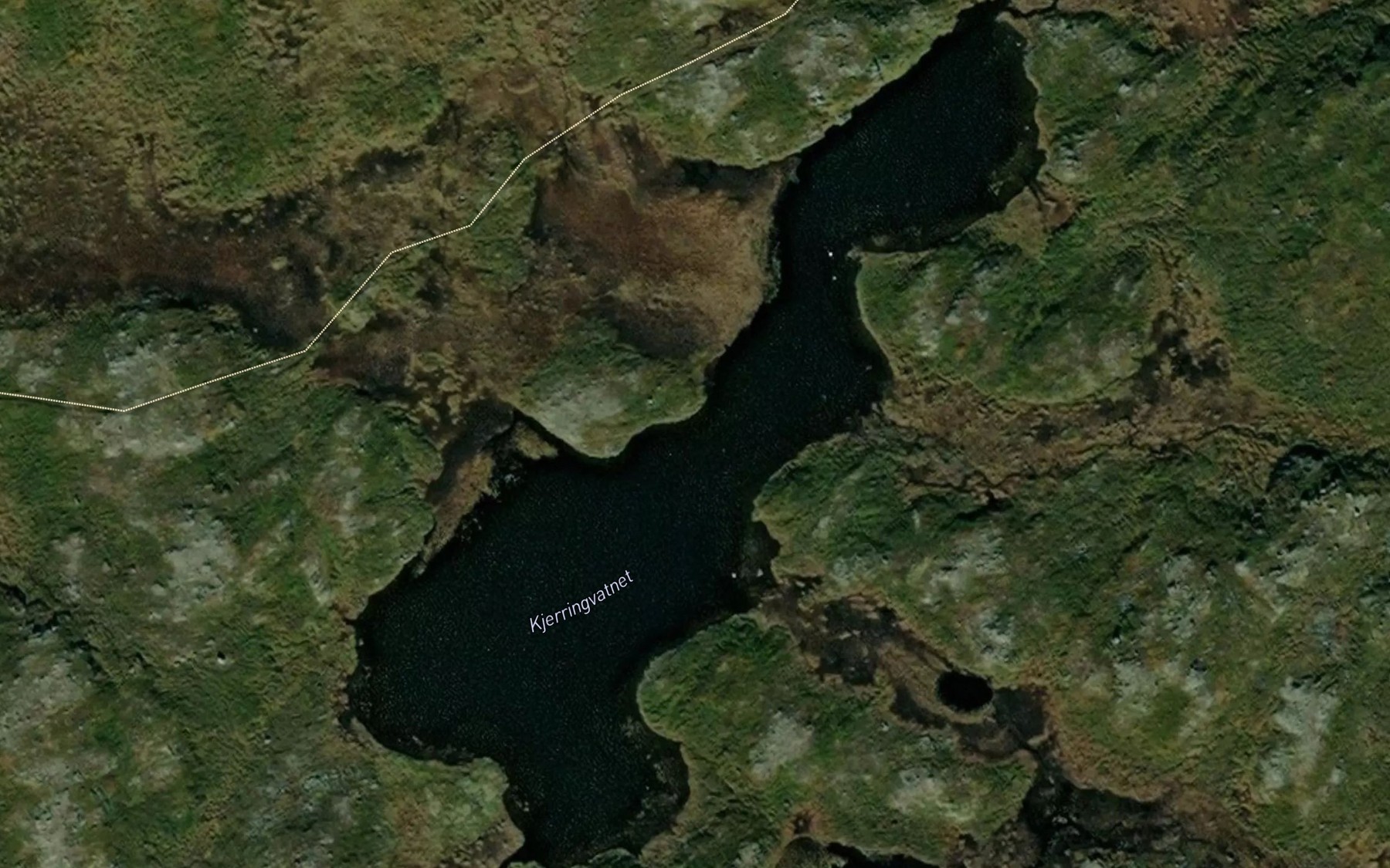 Satellite map of the Kjerringvannet