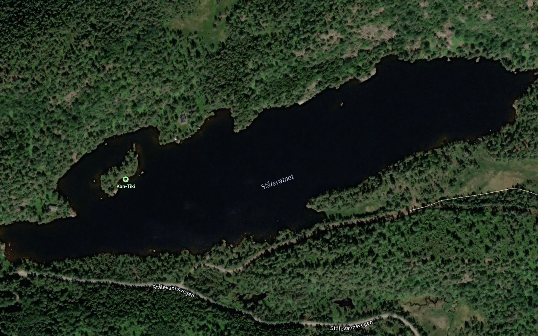 Satellite map of the Stalevatnet