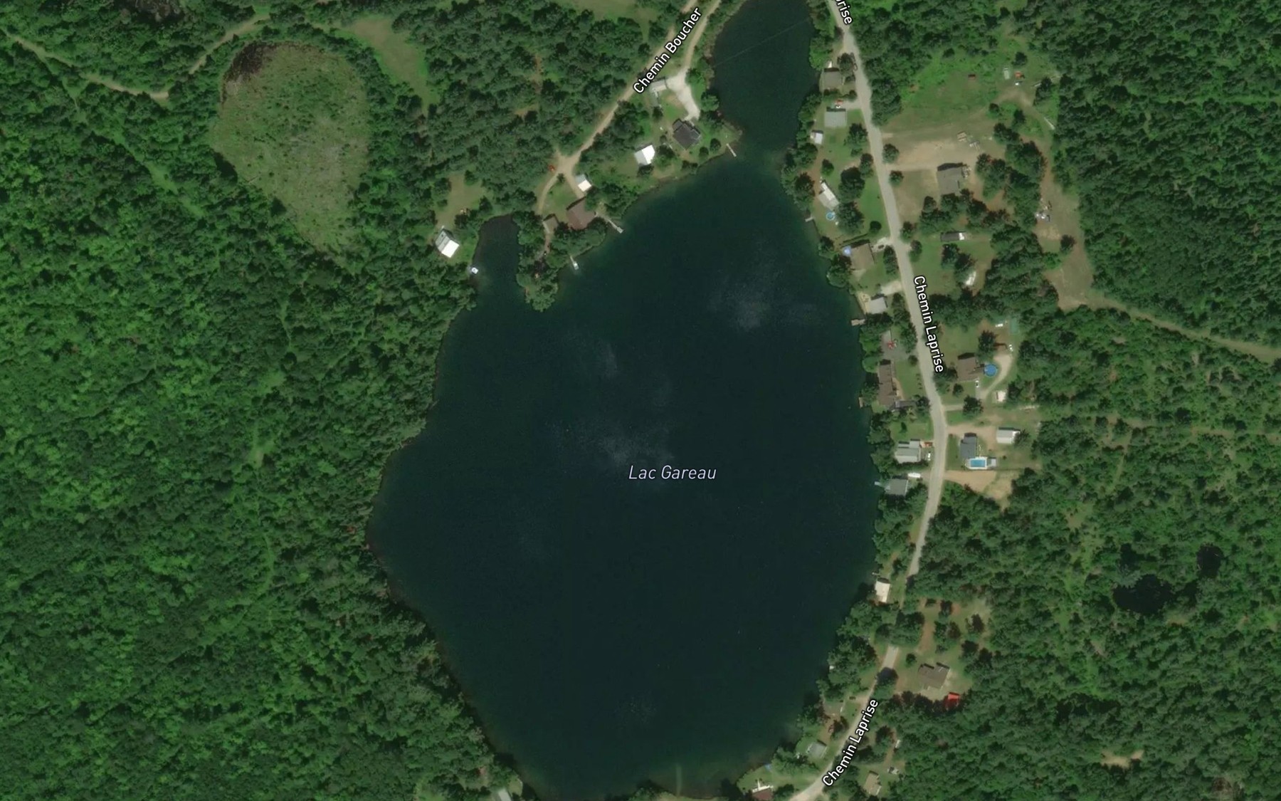 Satellite map of the Lac Gareau