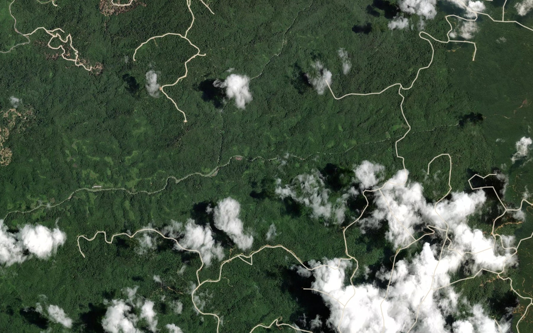 Satellite map of the Sungai Pantu
