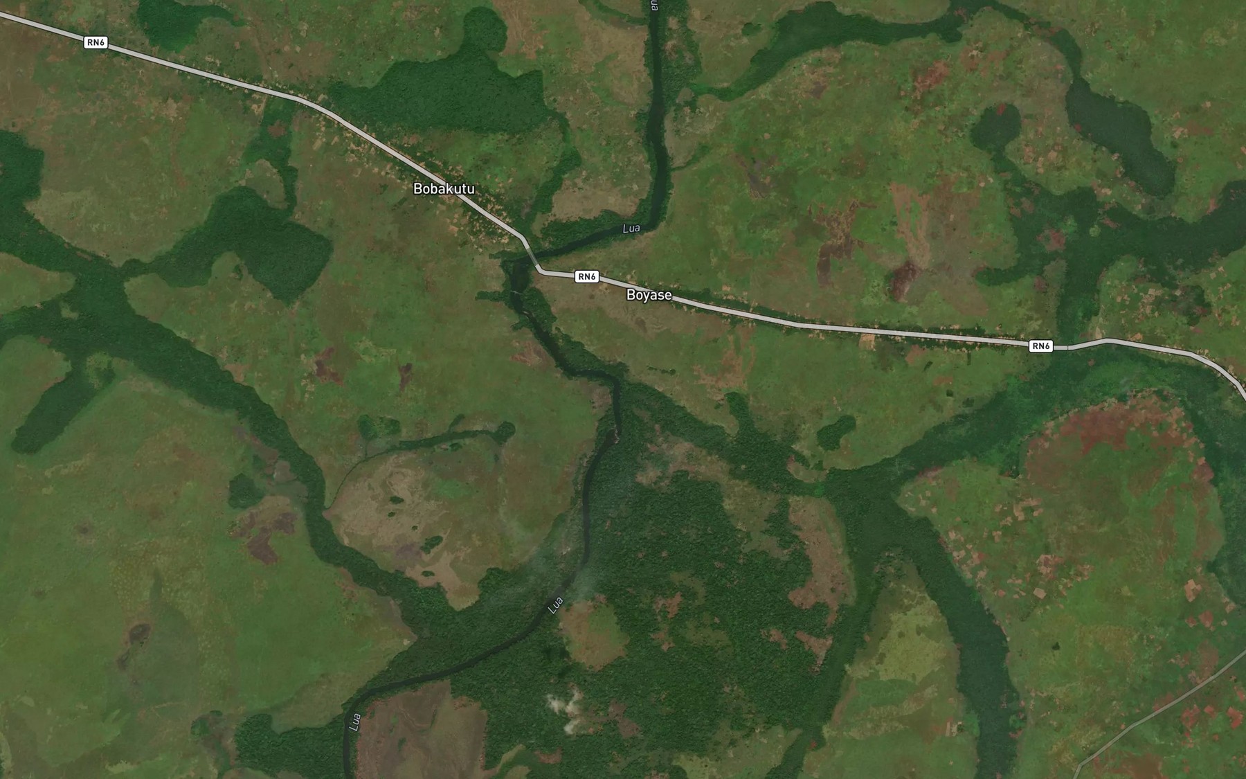 Satellite map of the Bwanda