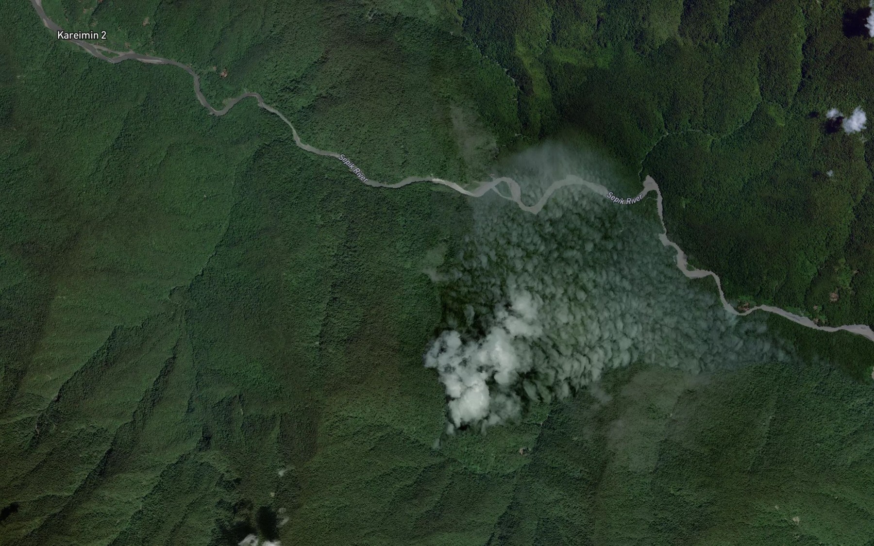 Satellite map of the Nam River