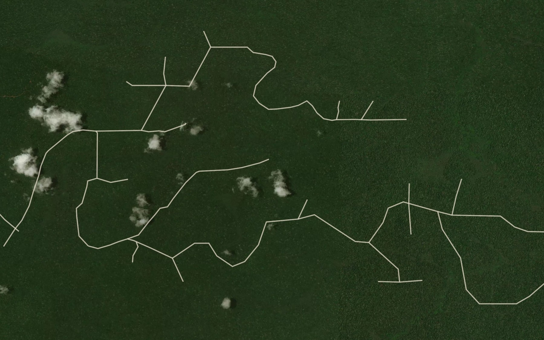 Satellite map of the Mompa